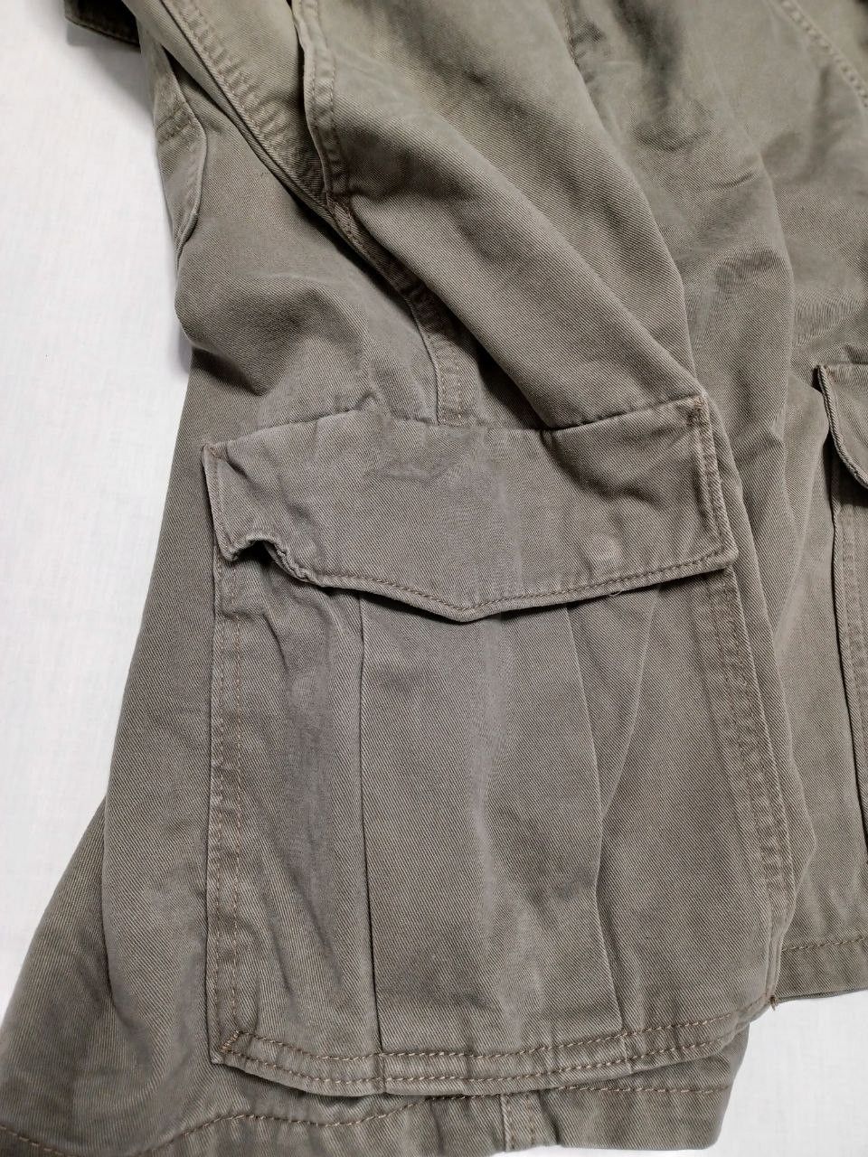 Levi's Levis white tab cargo military multipockets khaki shorts Size US 32 / EU 48 - 3 Thumbnail
