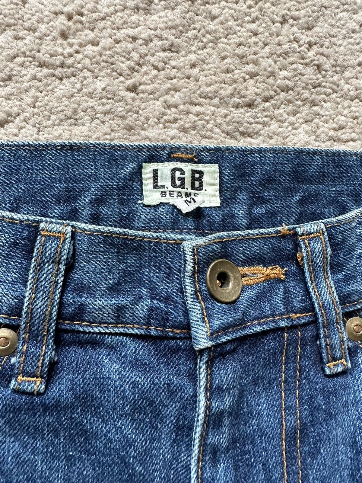 If Six Was Nine 2000s Le Grande Bleu LGB x Beams Plus Flare Jeans Size US 31 - 9 Thumbnail