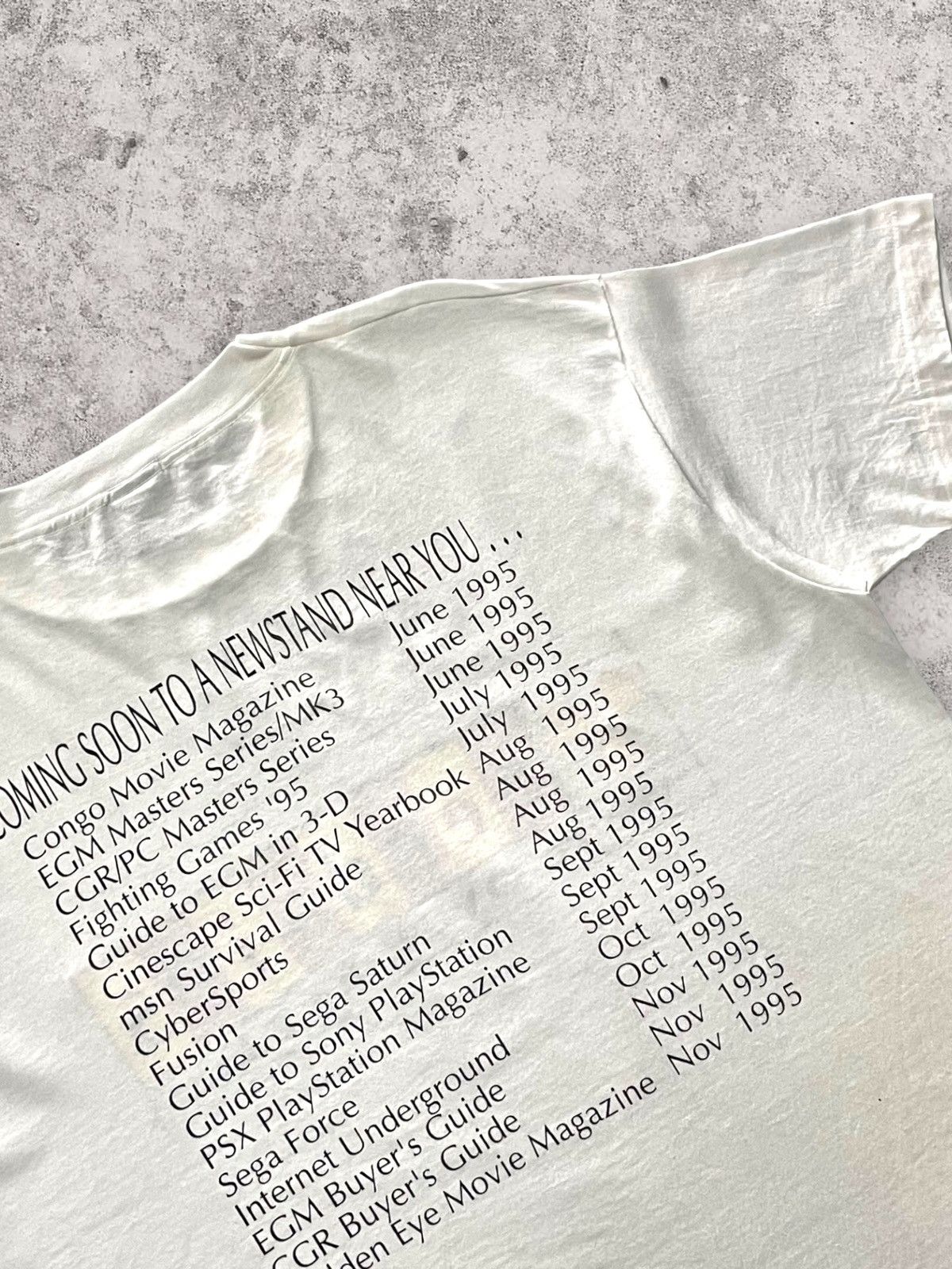 Office Magazine × Sony × Vintage Vintage Sendai 95 We Over The Edge List Gaming Megazine Tee Size US XL / EU 56 / 4 - 8 Thumbnail