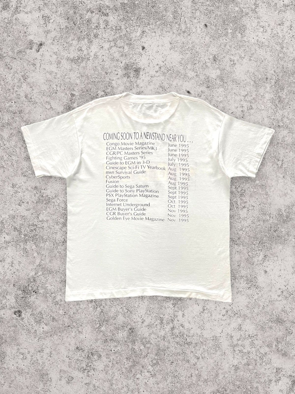 Office Magazine × Sony × Vintage Vintage Sendai 95 We Over The Edge List Gaming Megazine Tee Size US XL / EU 56 / 4 - 2 Thumbnail