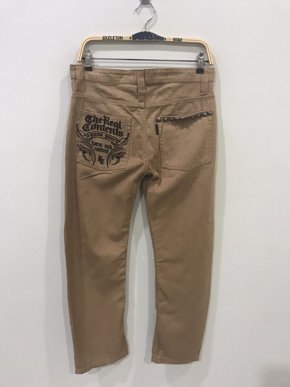 REAL CONTENT Japan Gangsta Embroidery Denim