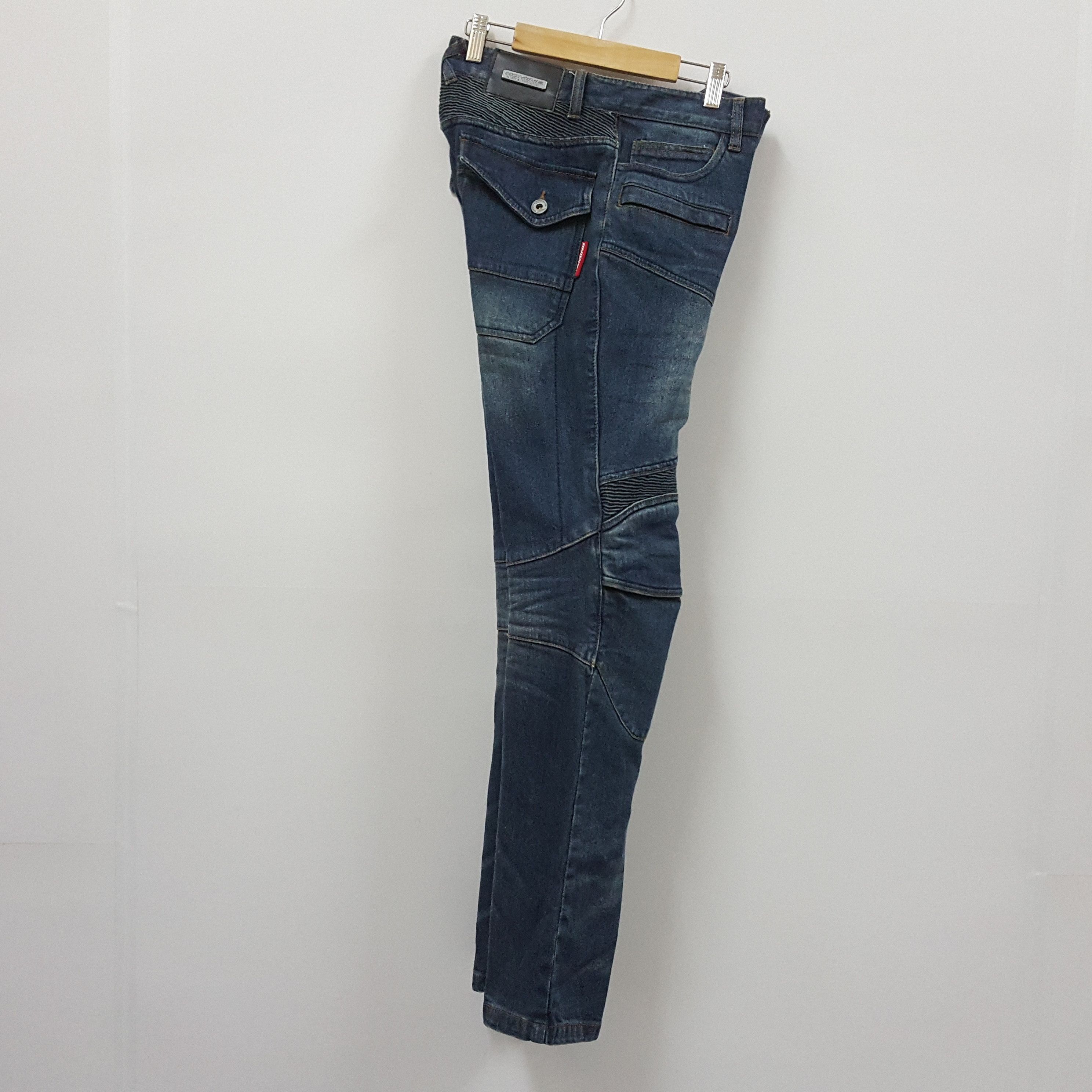 Japanese Brand × Vintage Vintage Komine X Balmain style riders jeans trousers pants Size US 29 - 8 Thumbnail