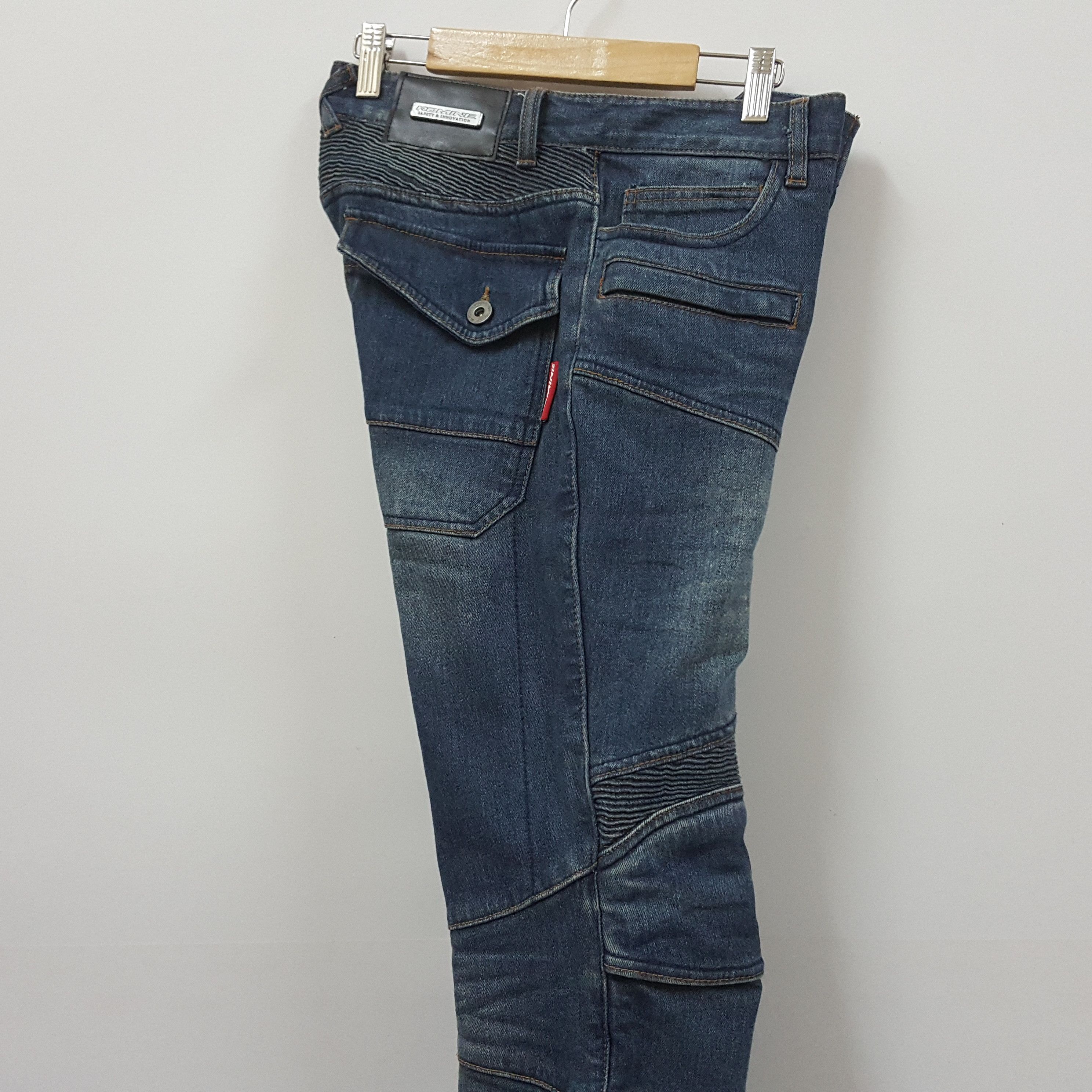Japanese Brand × Vintage Vintage Komine X Balmain style riders jeans trousers pants Size US 29 - 9 Thumbnail