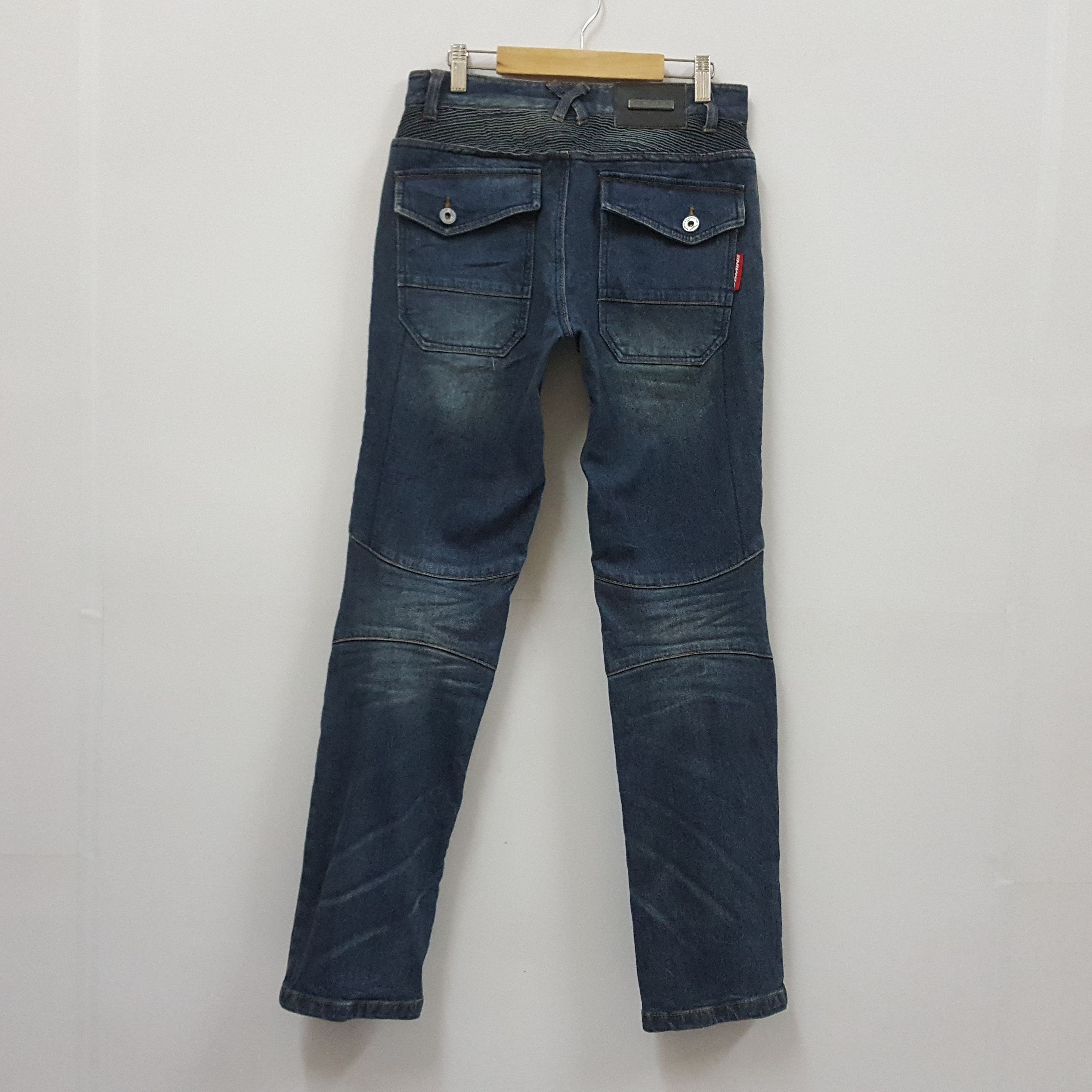 Japanese Brand × Vintage Vintage Komine X Balmain style riders jeans trousers pants Size US 29 - 5 Thumbnail