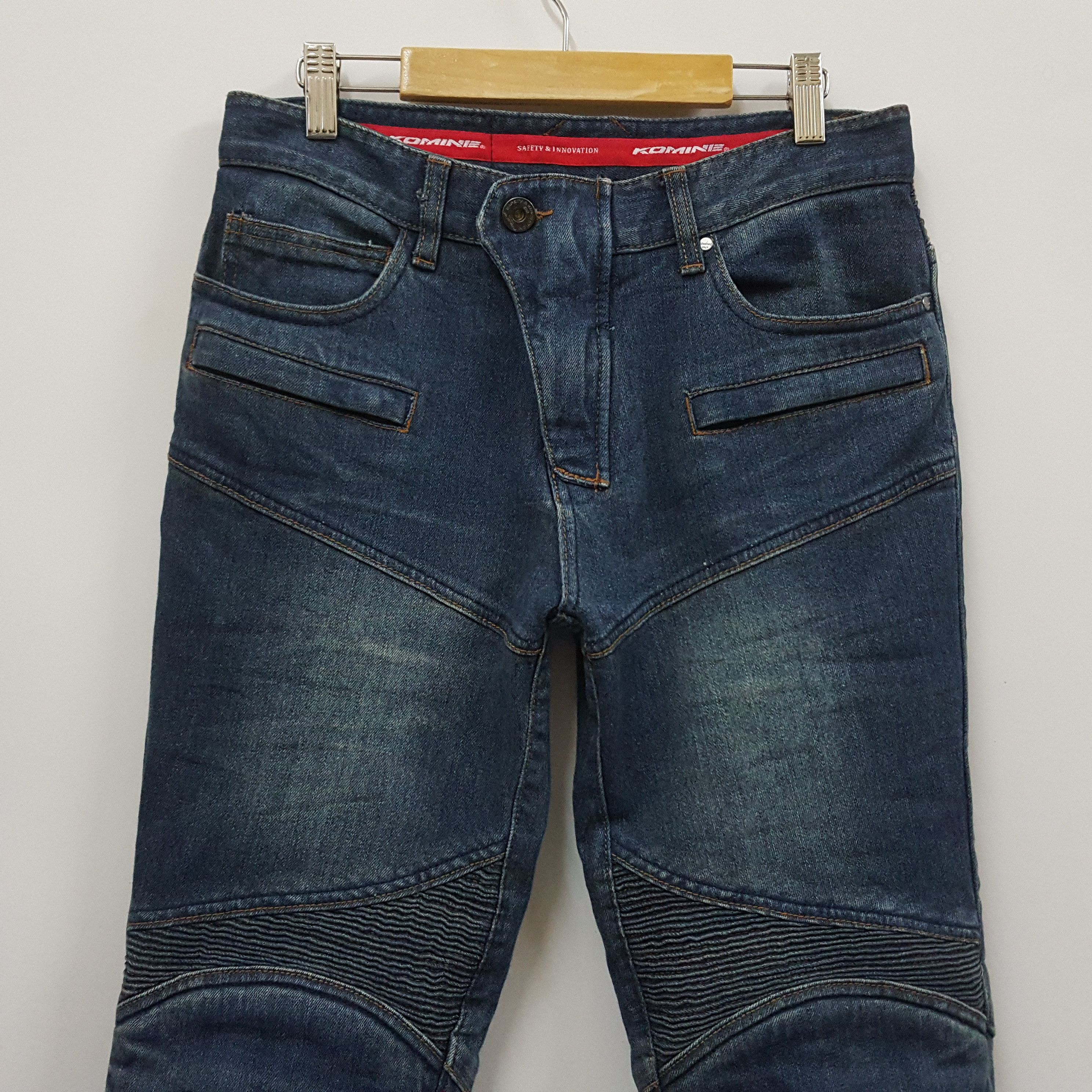 Japanese Brand × Vintage Vintage Komine X Balmain style riders jeans trousers pants Size US 29 - 3 Thumbnail