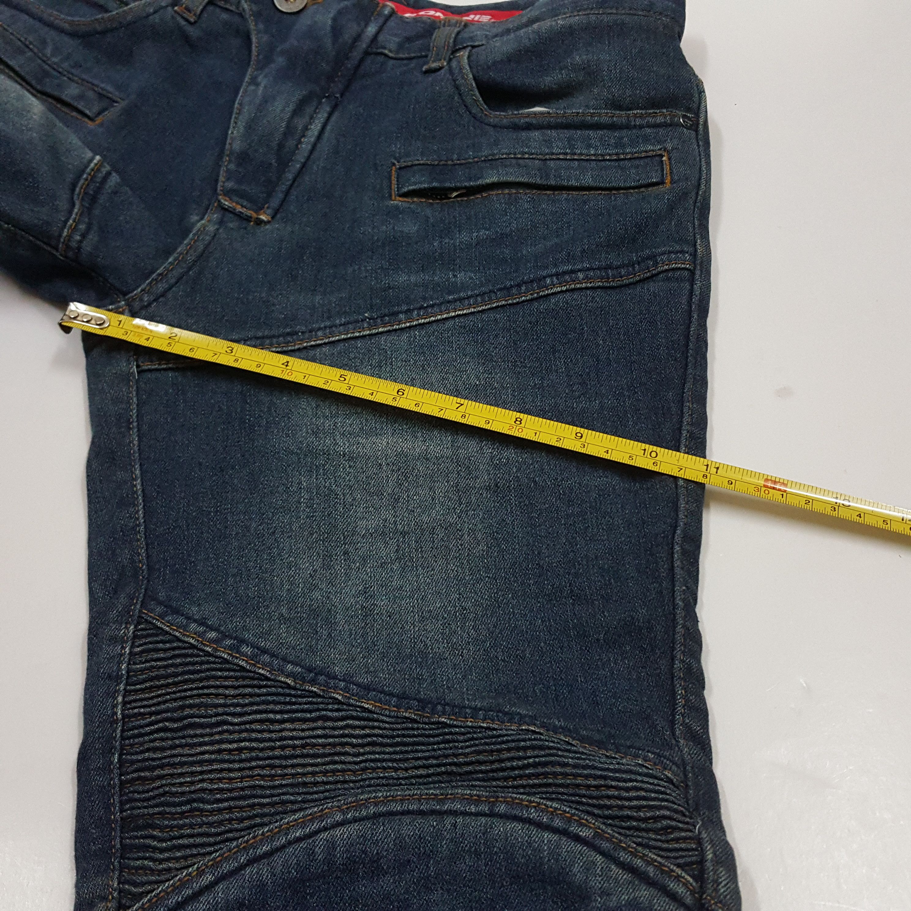 Japanese Brand × Vintage Vintage Komine X Balmain style riders jeans trousers pants Size US 29 - 14 Thumbnail