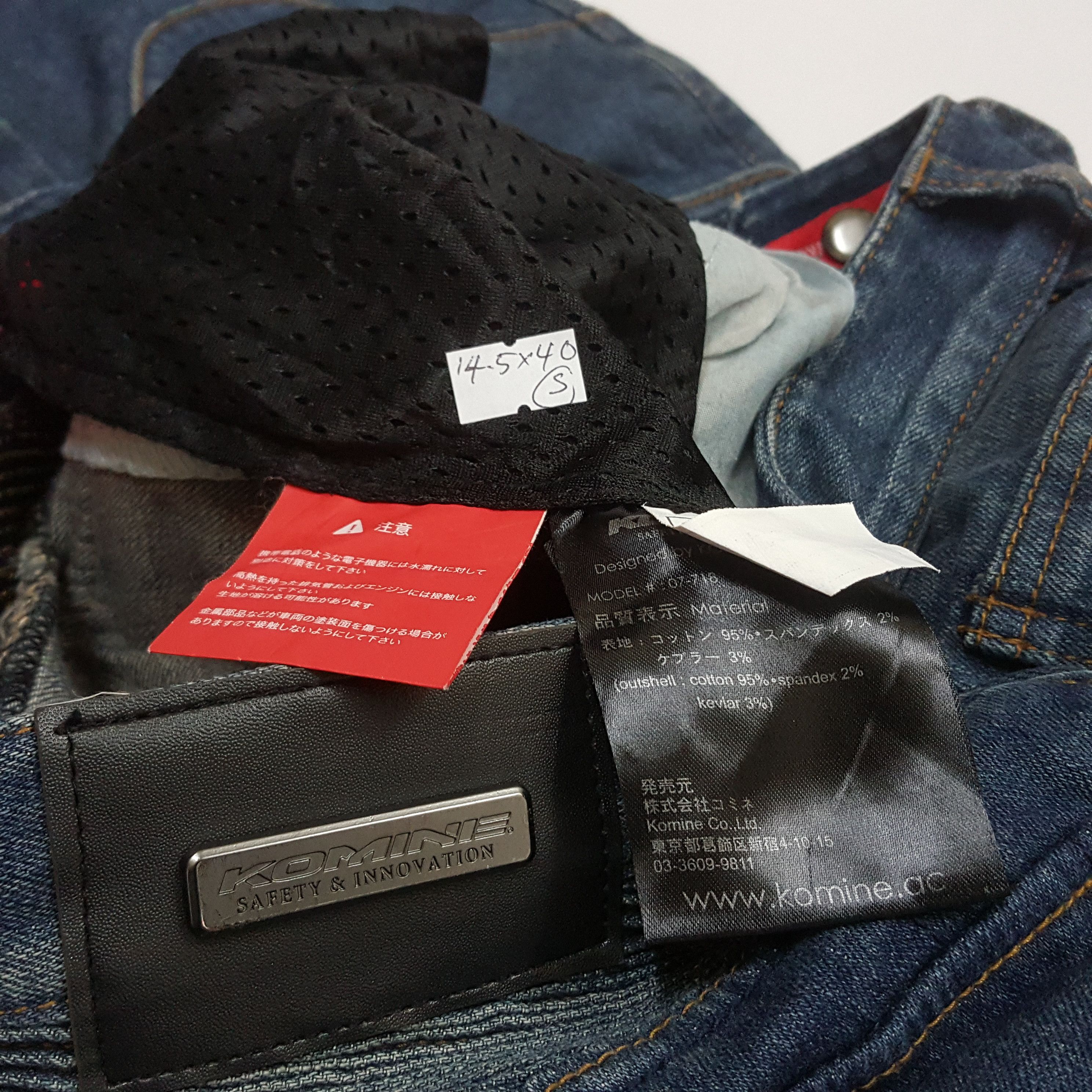 Japanese Brand × Vintage Vintage Komine X Balmain style riders jeans trousers pants Size US 29 - 11 Thumbnail
