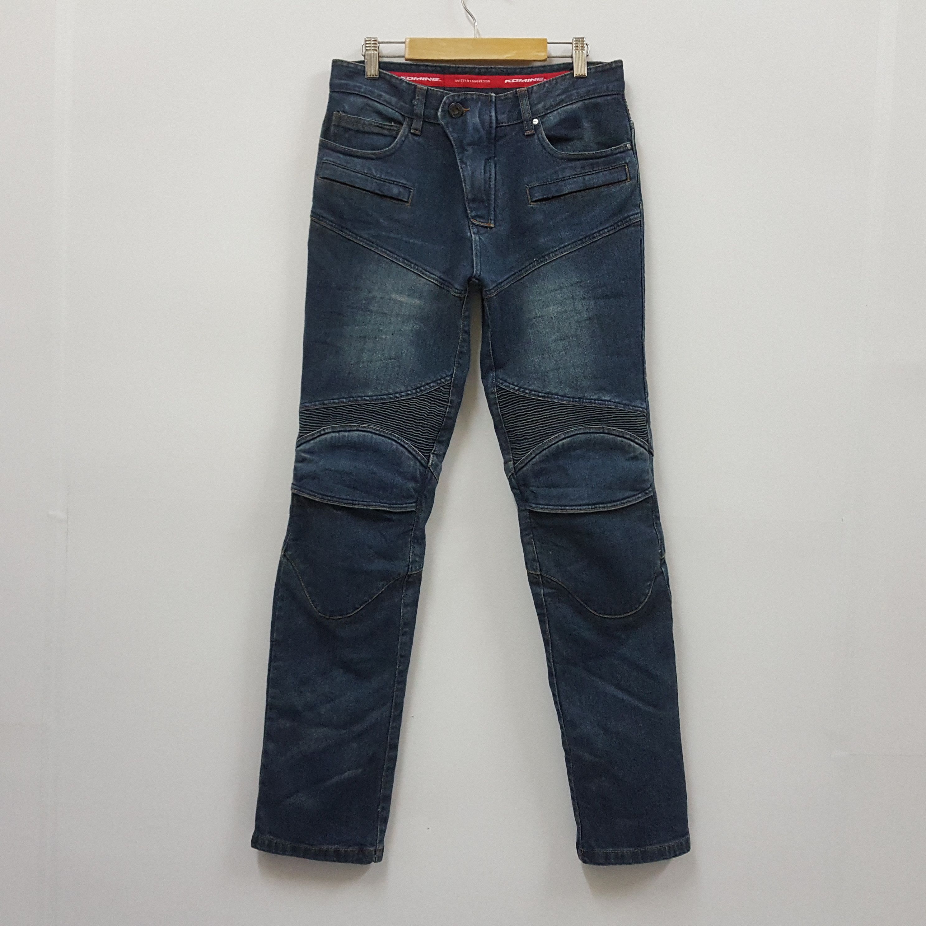 Japanese Brand × Vintage Vintage Komine X Balmain style riders jeans trousers pants Size US 29 - 1 Thumbnail