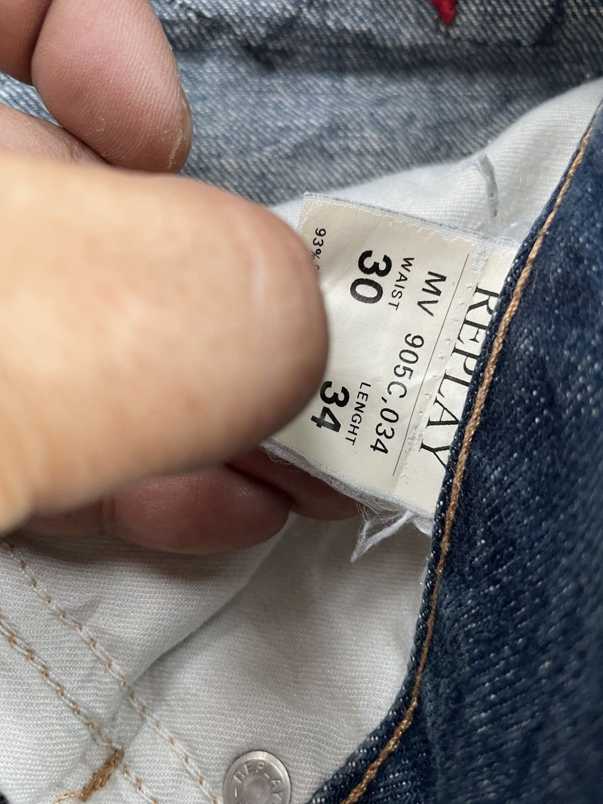 Replay × Vintage Vintage Replay Distresed Denim Size US 32 / EU 48 - 11 Thumbnail