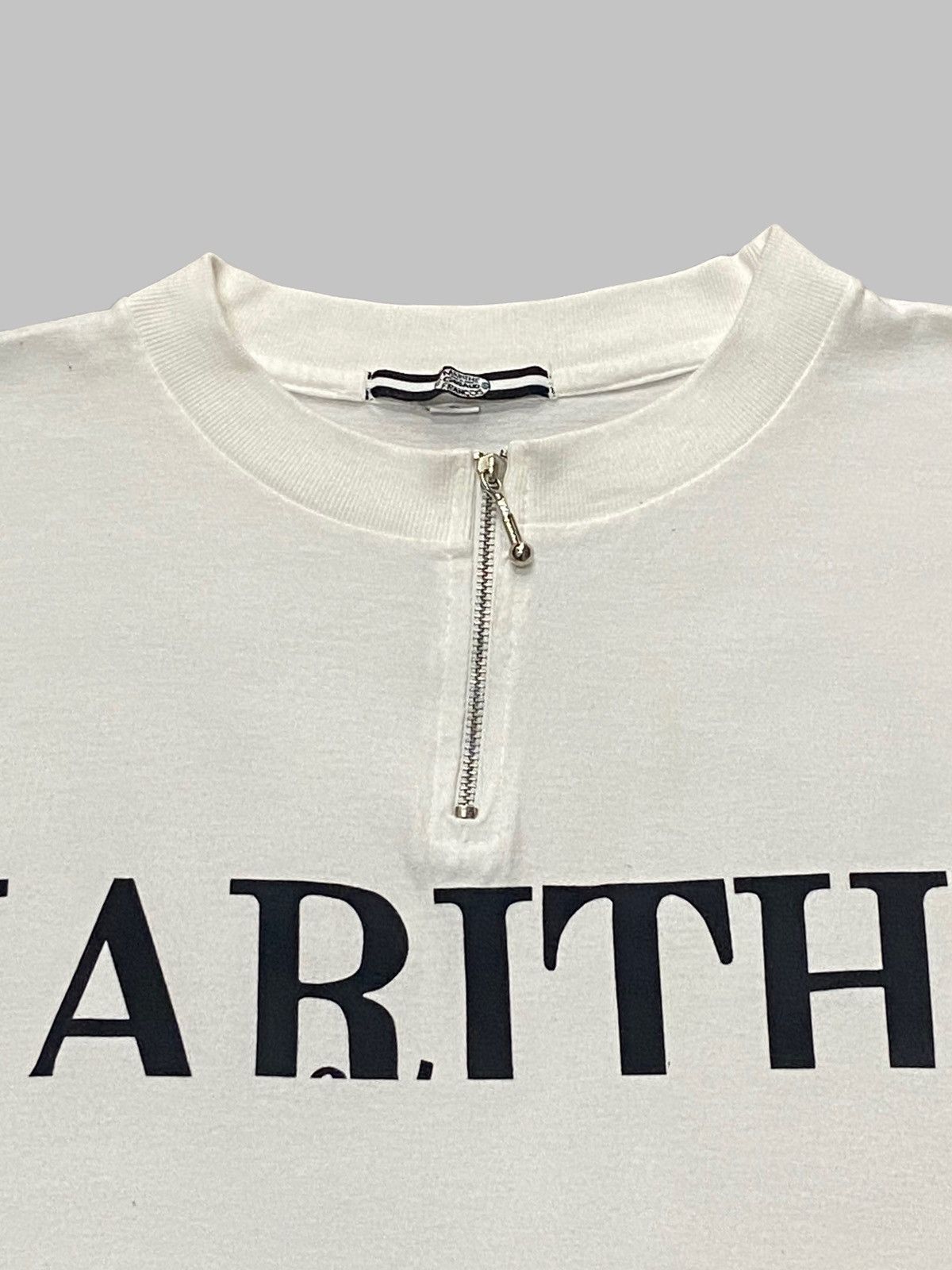 Marithe + Francois Girbaud × Vintage Vintage Marithe Francois Gibraud Zip Up Neck Tshirt Size US M / EU 48-50 / 2 - 8 Thumbnail