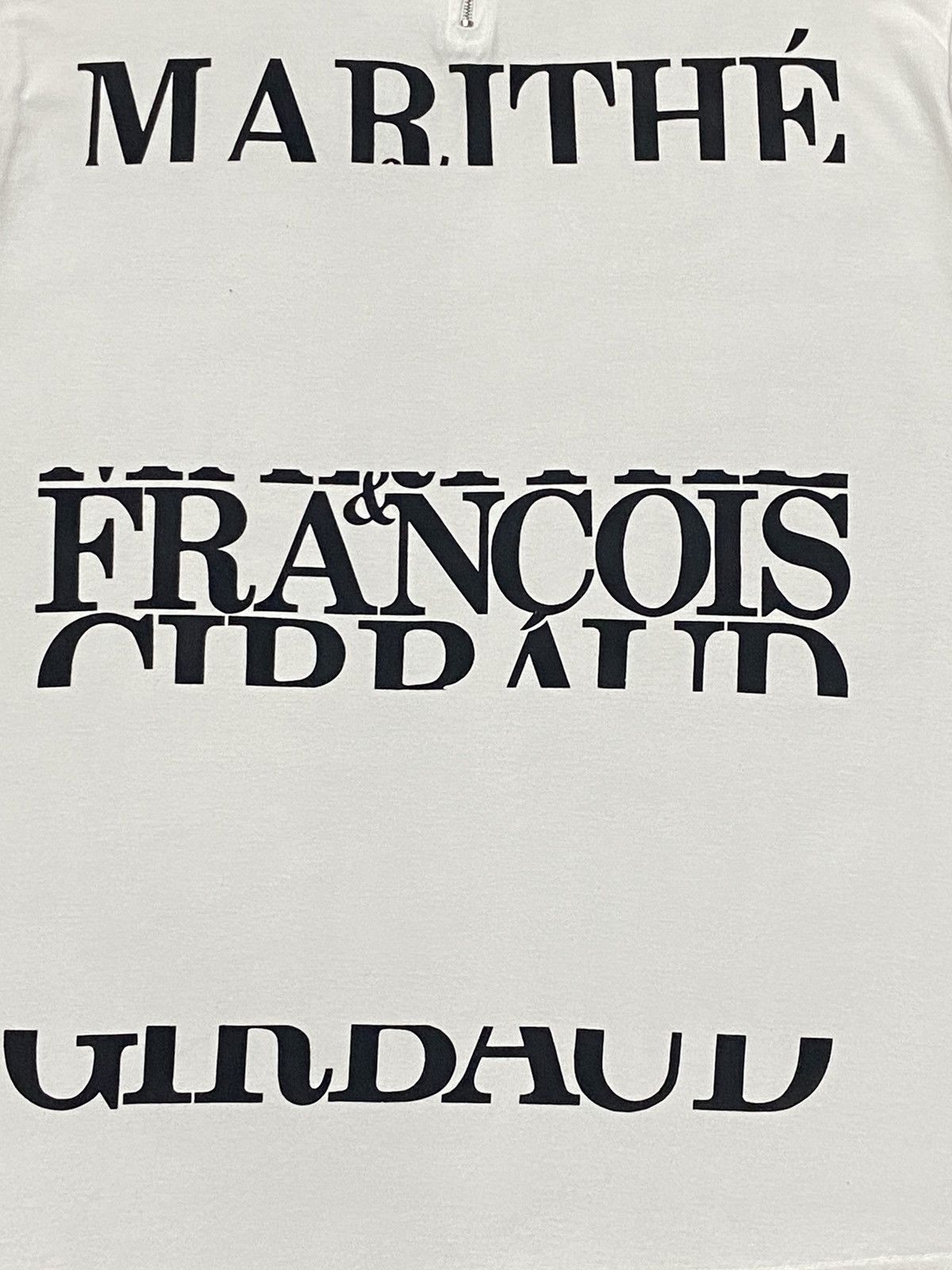 Marithe + Francois Girbaud × Vintage Vintage Marithe Francois Gibraud Zip Up Neck Tshirt Size US M / EU 48-50 / 2 - 7 Thumbnail