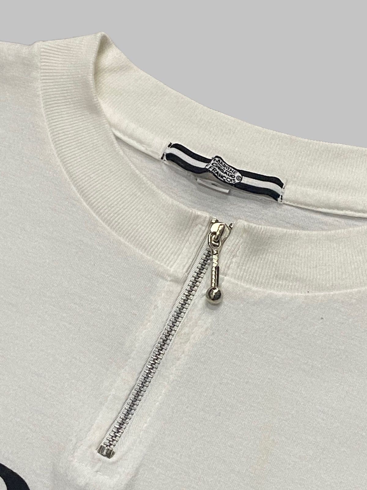 Marithe + Francois Girbaud × Vintage Vintage Marithe Francois Gibraud Zip Up Neck Tshirt Size US M / EU 48-50 / 2 - 6 Thumbnail