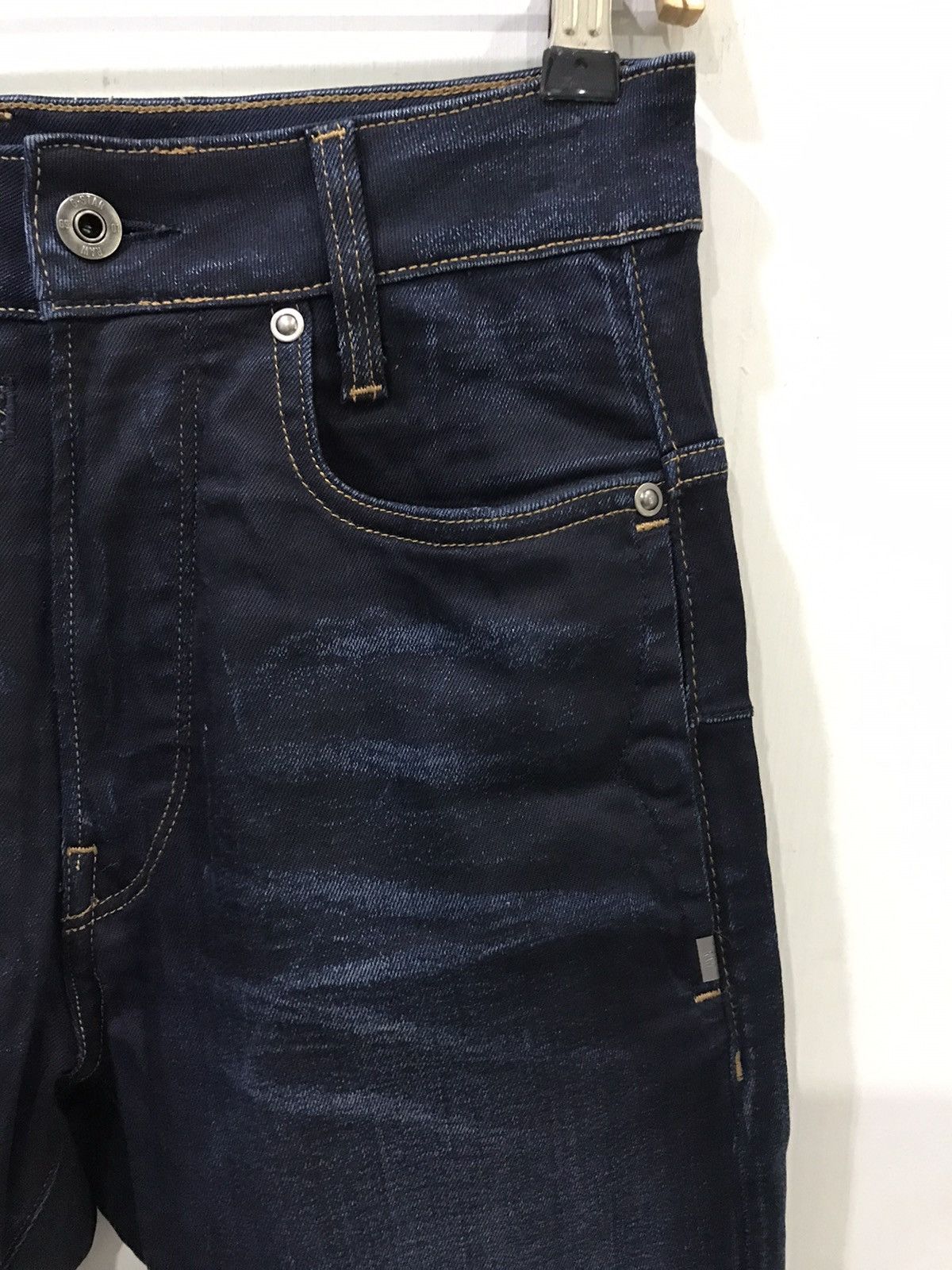 G-Star × Japanese Brand GSTAR RAW Stretchable Rare Design Skinny Biker Pant Size US 27 - 2 Thumbnail
