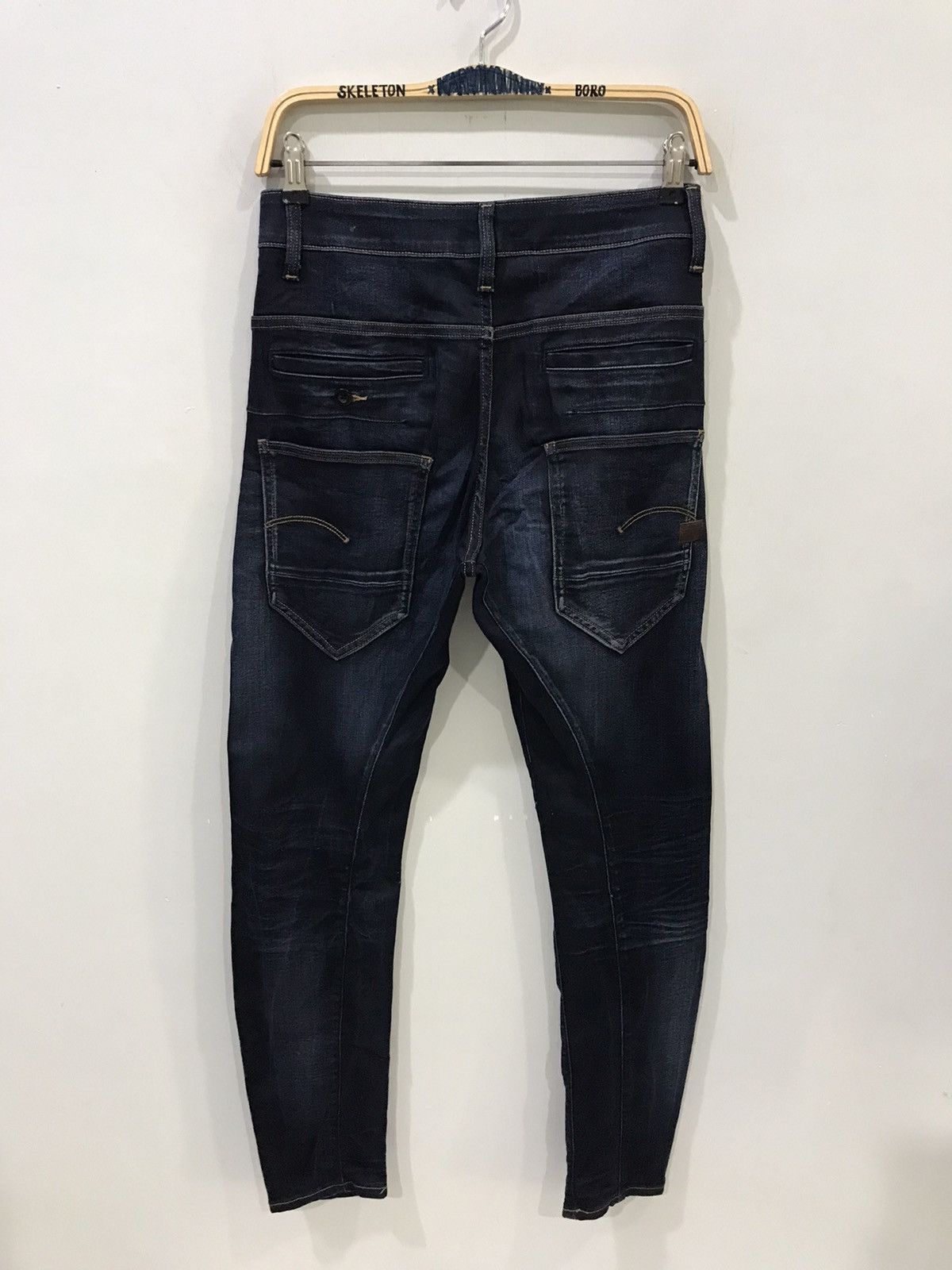 G-Star × Japanese Brand GSTAR RAW Stretchable Rare Design Skinny Biker Pant Size US 27 - 10 Thumbnail