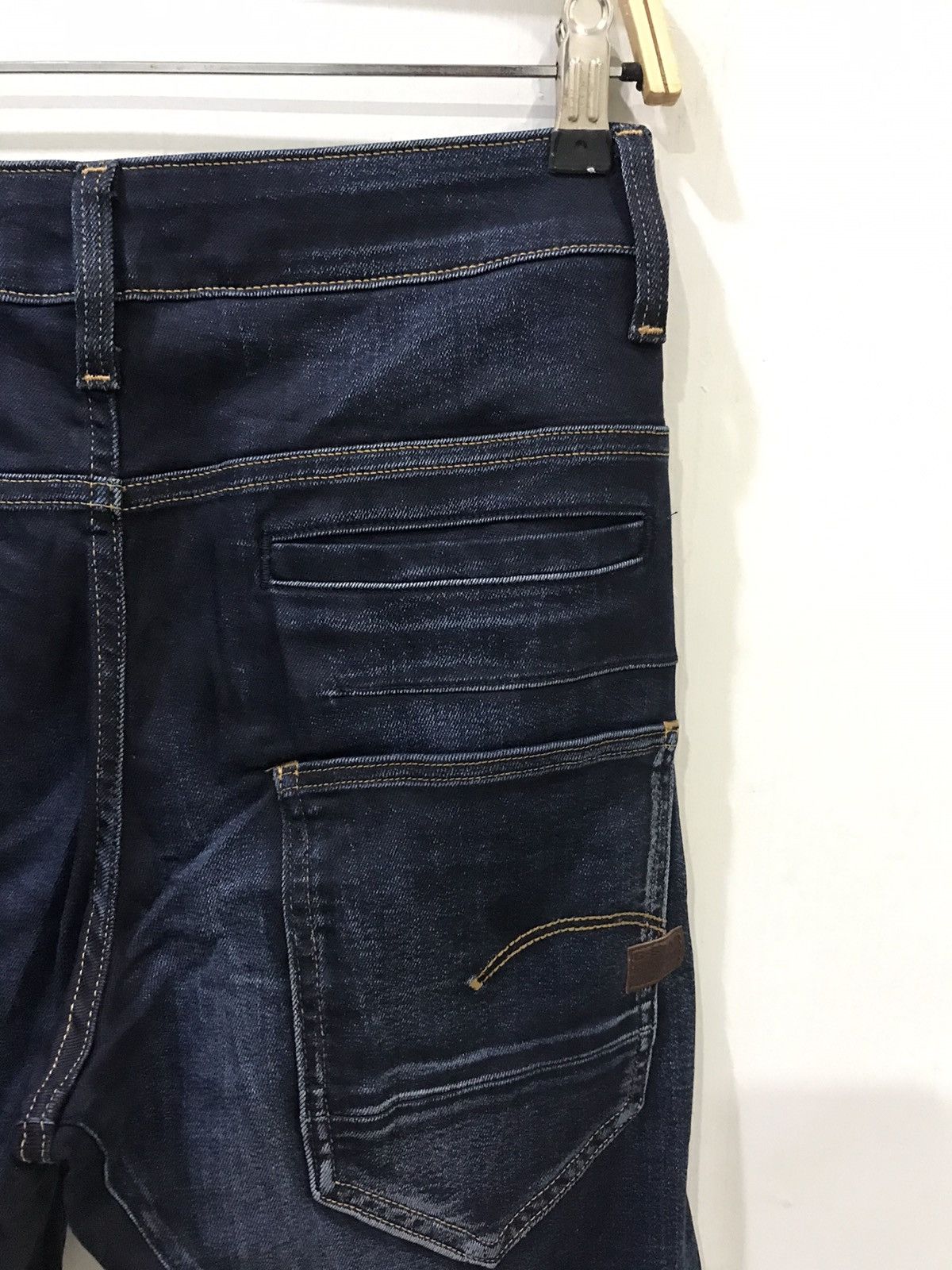 G-Star × Japanese Brand GSTAR RAW Stretchable Rare Design Skinny Biker Pant Size US 27 - 11 Thumbnail