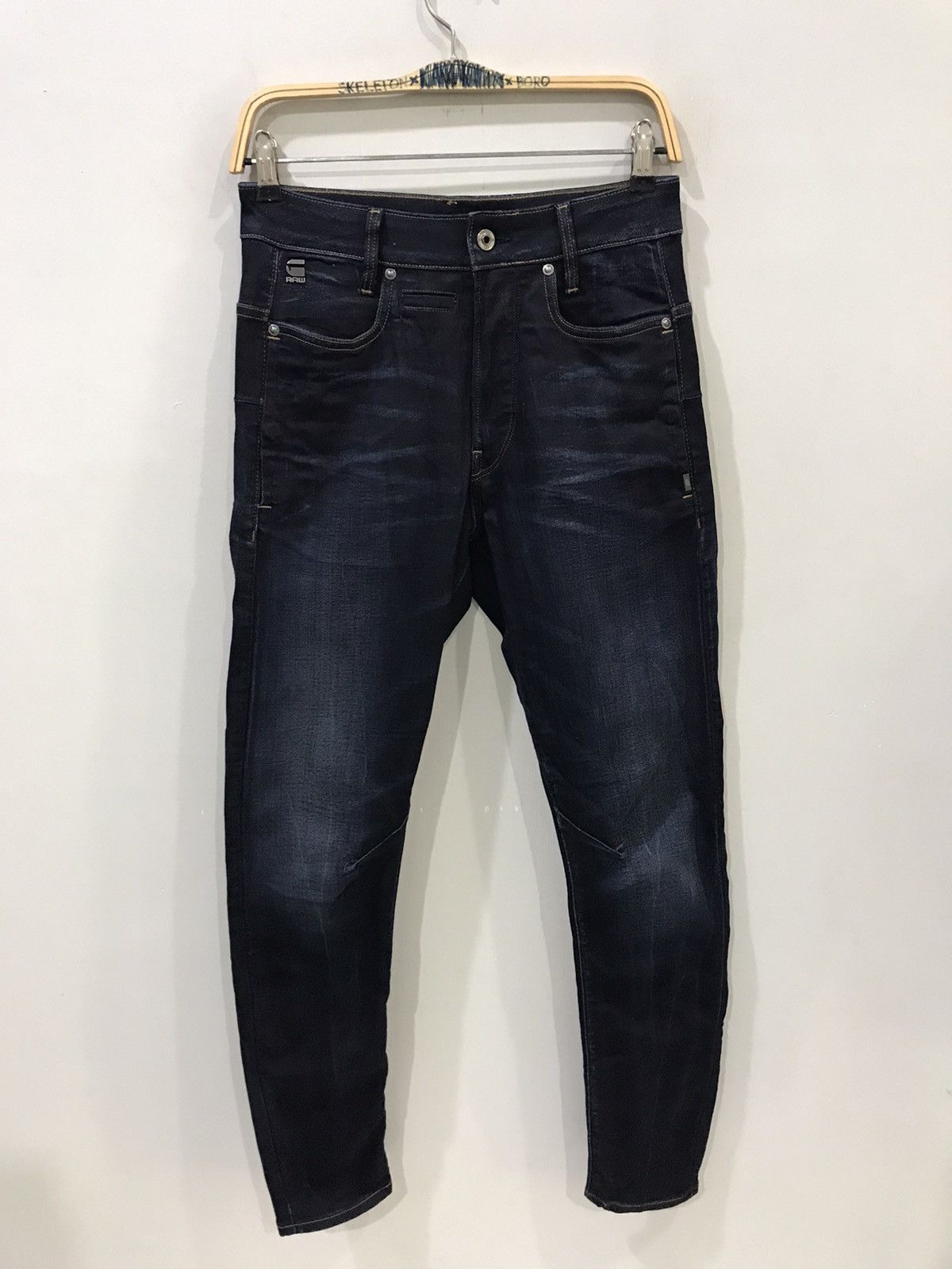 G-Star × Japanese Brand GSTAR RAW Stretchable Rare Design Skinny Biker Pant Size US 27 - 1 Thumbnail