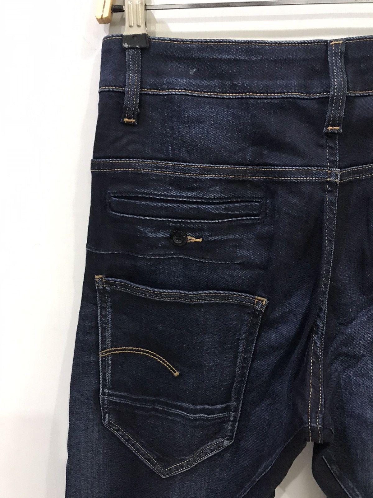 G-Star × Japanese Brand GSTAR RAW Stretchable Rare Design Skinny Biker Pant Size US 27 - 12 Thumbnail