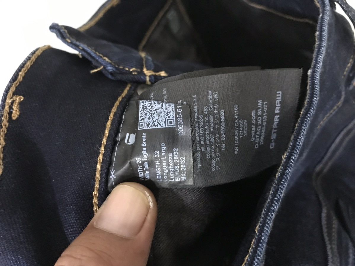 G-Star × Japanese Brand GSTAR RAW Stretchable Rare Design Skinny Biker Pant Size US 27 - 15 Thumbnail