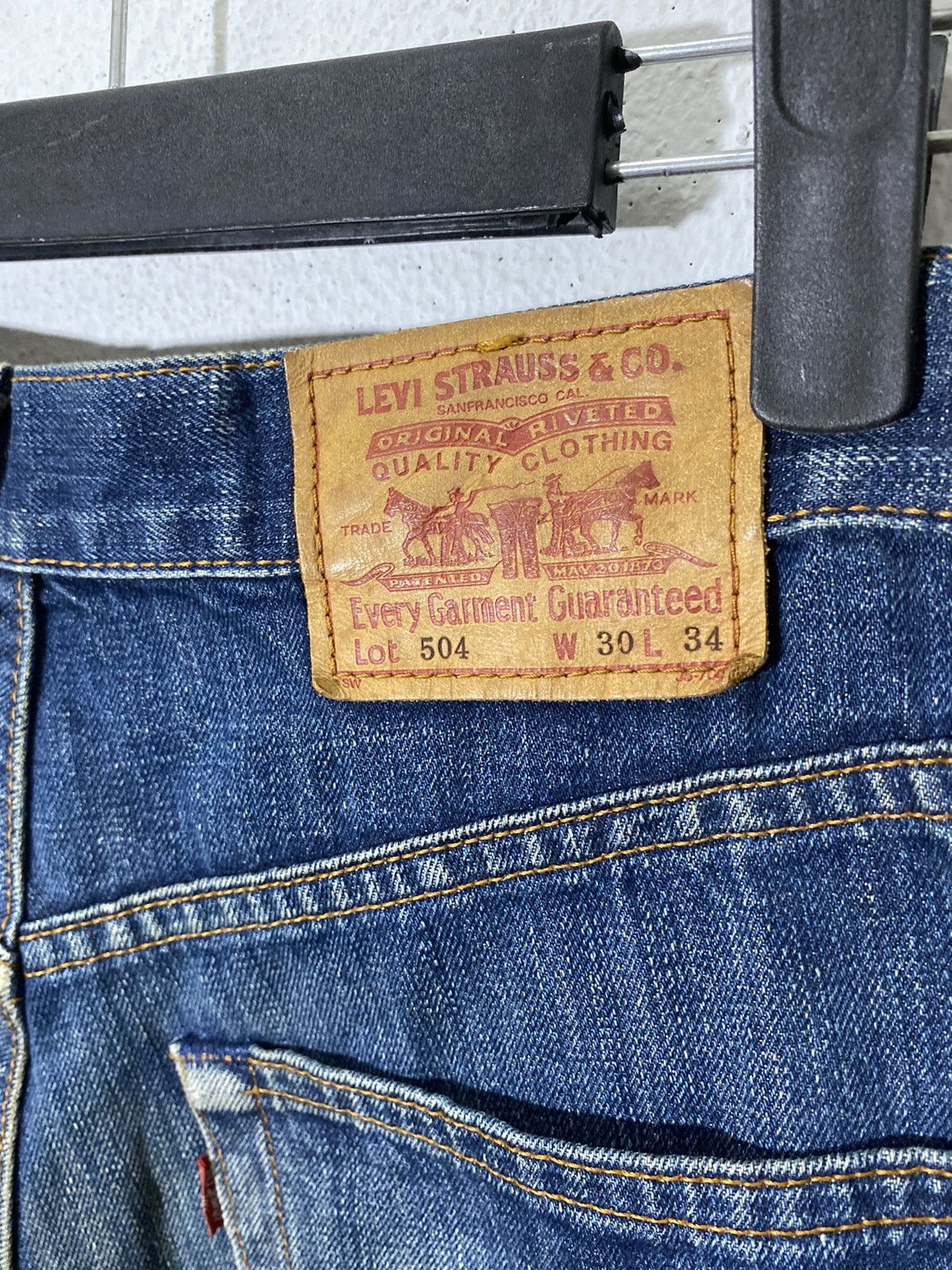 Levi's levis lot 504 blue denim Size US 30 / EU 46 - 6 Thumbnail