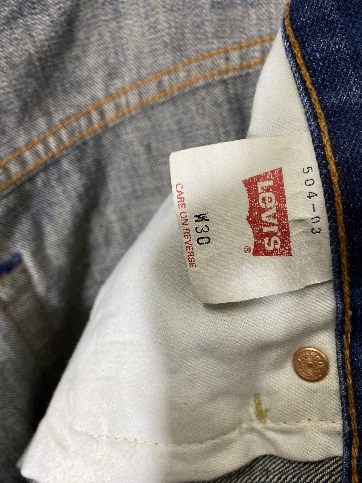 Levi's levis lot 504 blue denim Size US 30 / EU 46 - 10 Thumbnail