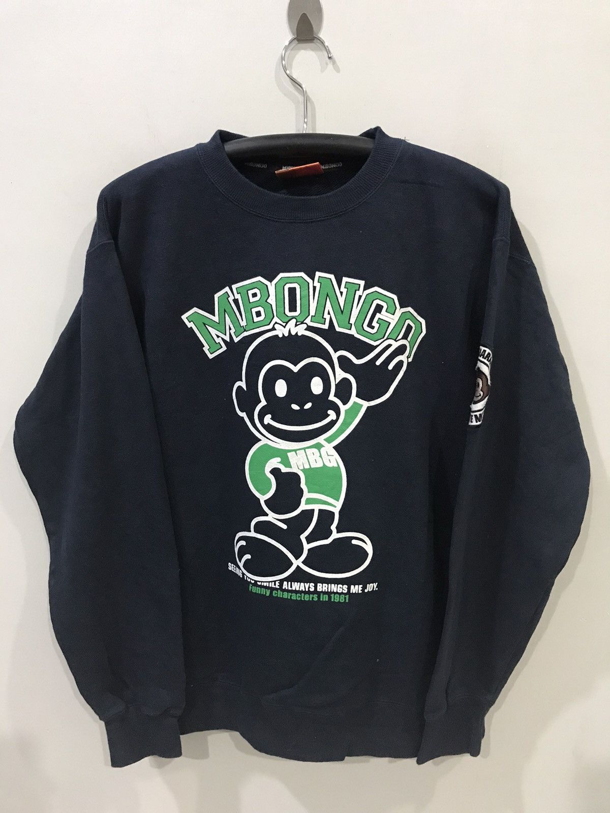 Japanese Brand MBONGO Spell Out Patches Shirt Size US XL / EU 56 / 4 - 1 Thumbnail