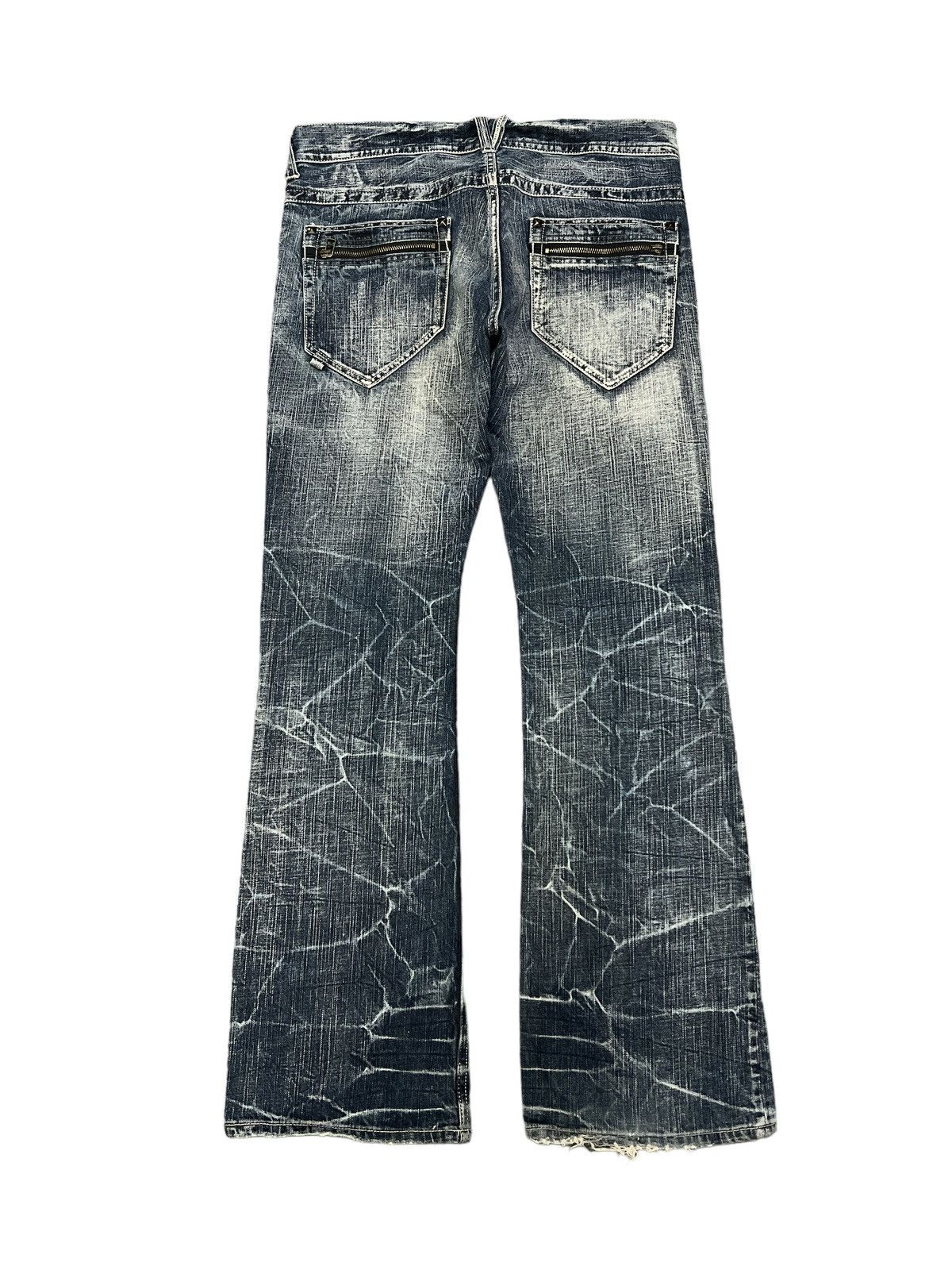 Japanese Brand × Vintage FLARED💥SORREDERE DISTRESSED DENIM PANT Size US 34 / EU 50 - 6 Thumbnail