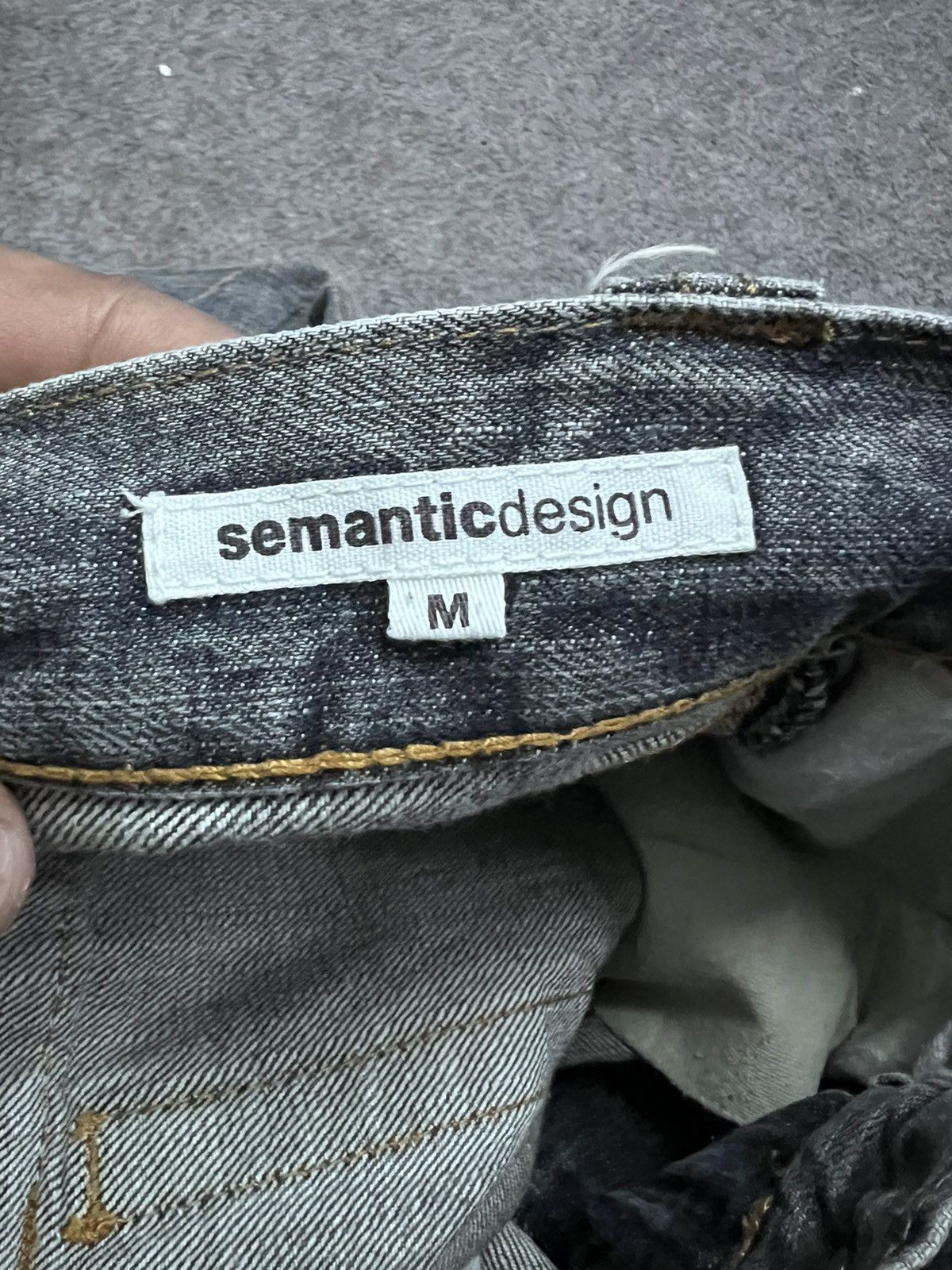 Japanese Brand × Vintage FLARED💥THRASHED SEMANTIC DESIGN RIPPED DENIM PANT Size US 30 / EU 46 - 7 Thumbnail