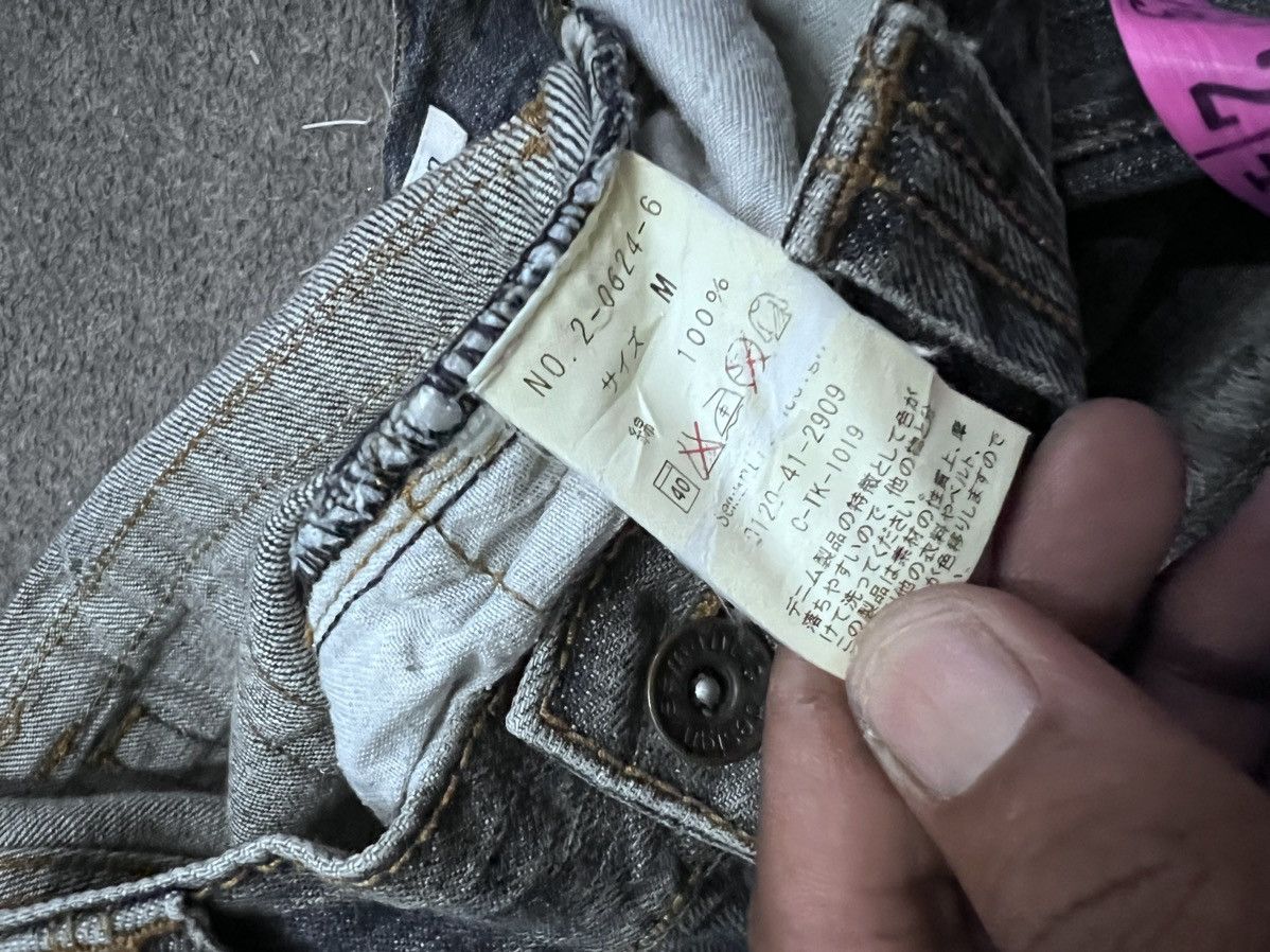 Japanese Brand × Vintage FLARED💥THRASHED SEMANTIC DESIGN RIPPED DENIM PANT Size US 30 / EU 46 - 8 Thumbnail