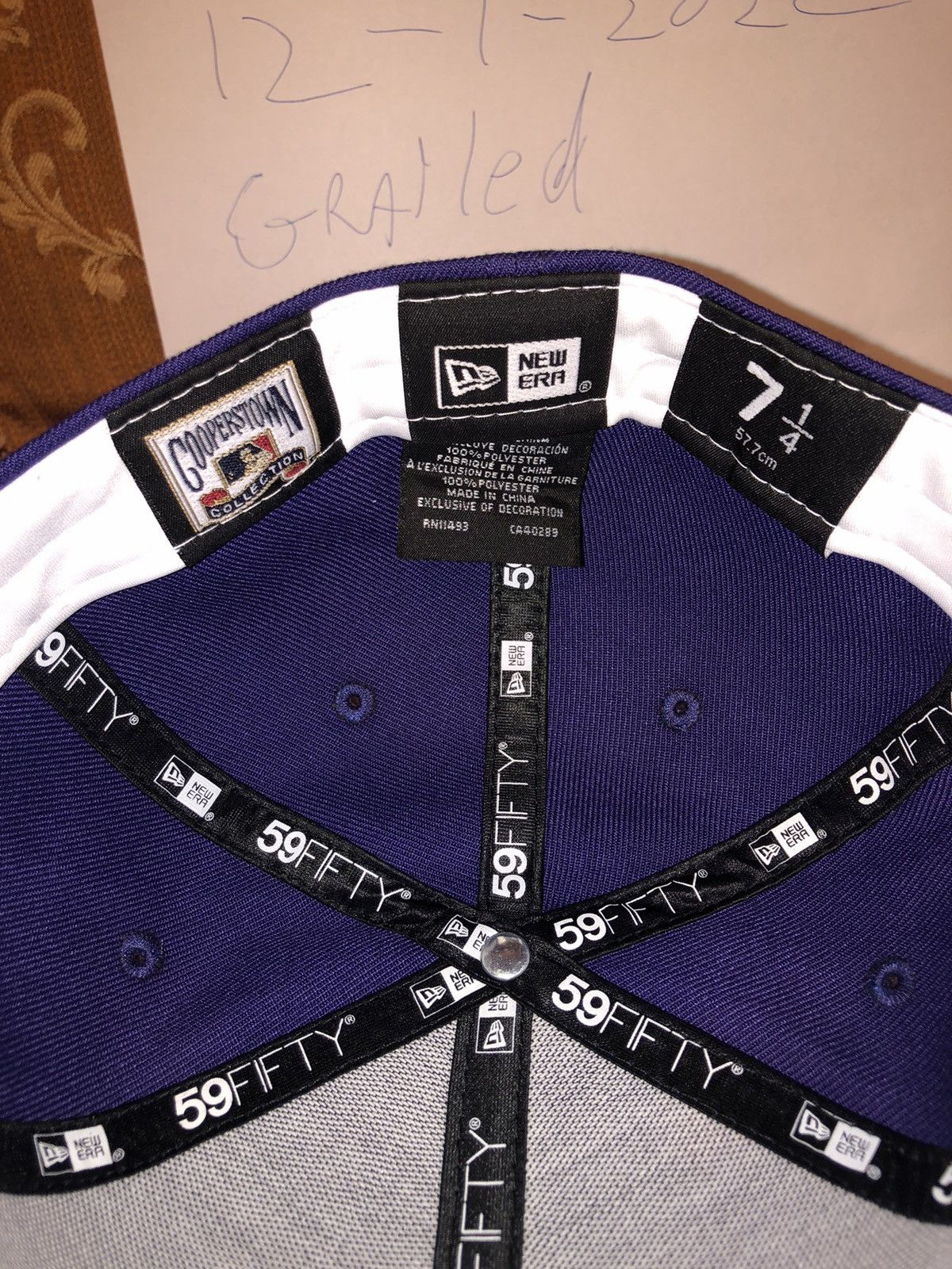 New Era Purple New York Yankees Fitted 71/4 Size ONE SIZE - 8 Thumbnail