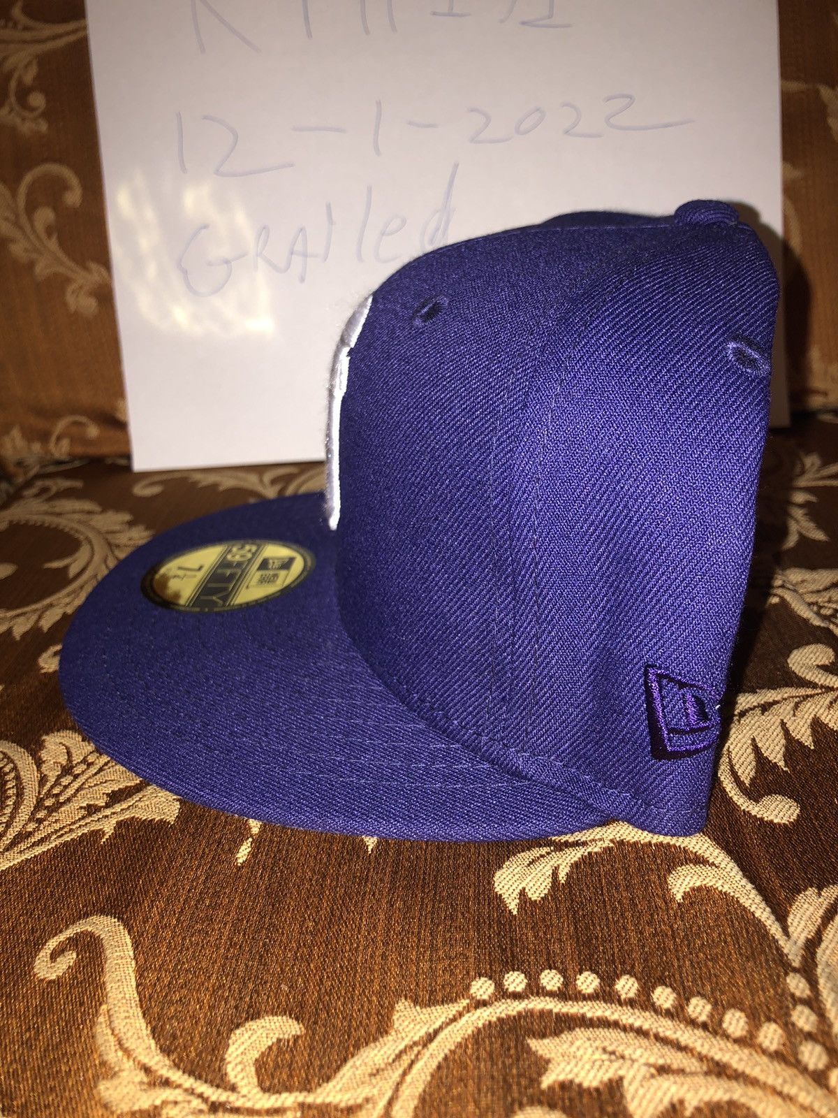 New Era Purple New York Yankees Fitted 71/4 Size ONE SIZE - 2 Thumbnail