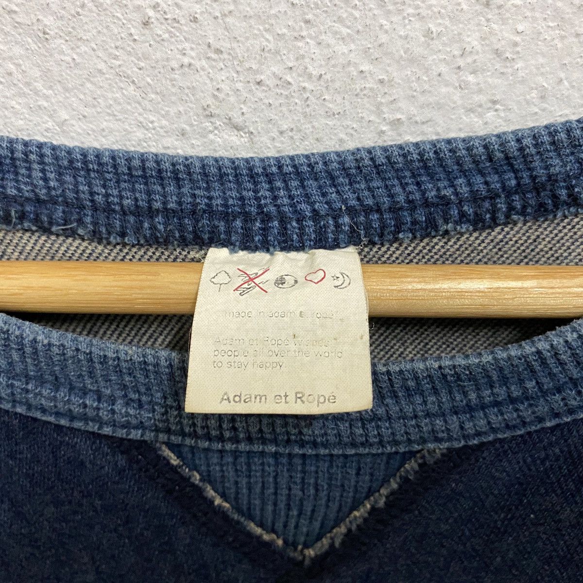 ADAM ET ROPE × Japanese Brand VINTAGE ADAM ET ROPE JAPANESE BRAND DENIM SWEATSHIRT Size US S / EU 44-46 / 1 - 4 Thumbnail