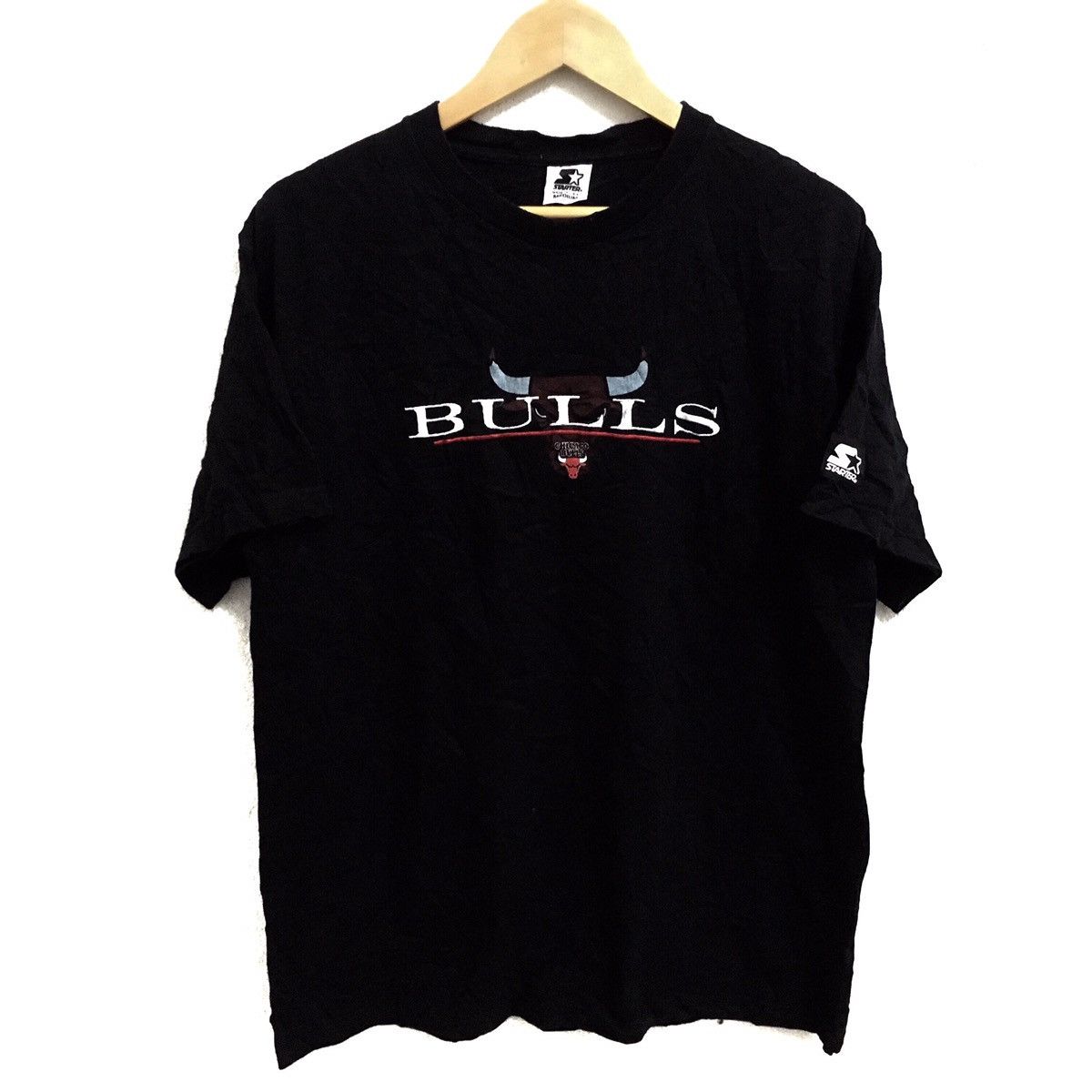 NBA × Starter CHICAGO BULLS BASKETBALL TEAM MICHAEL JORDAN T-SHIRT Size US M / EU 48-50 / 2 - 1 Thumbnail