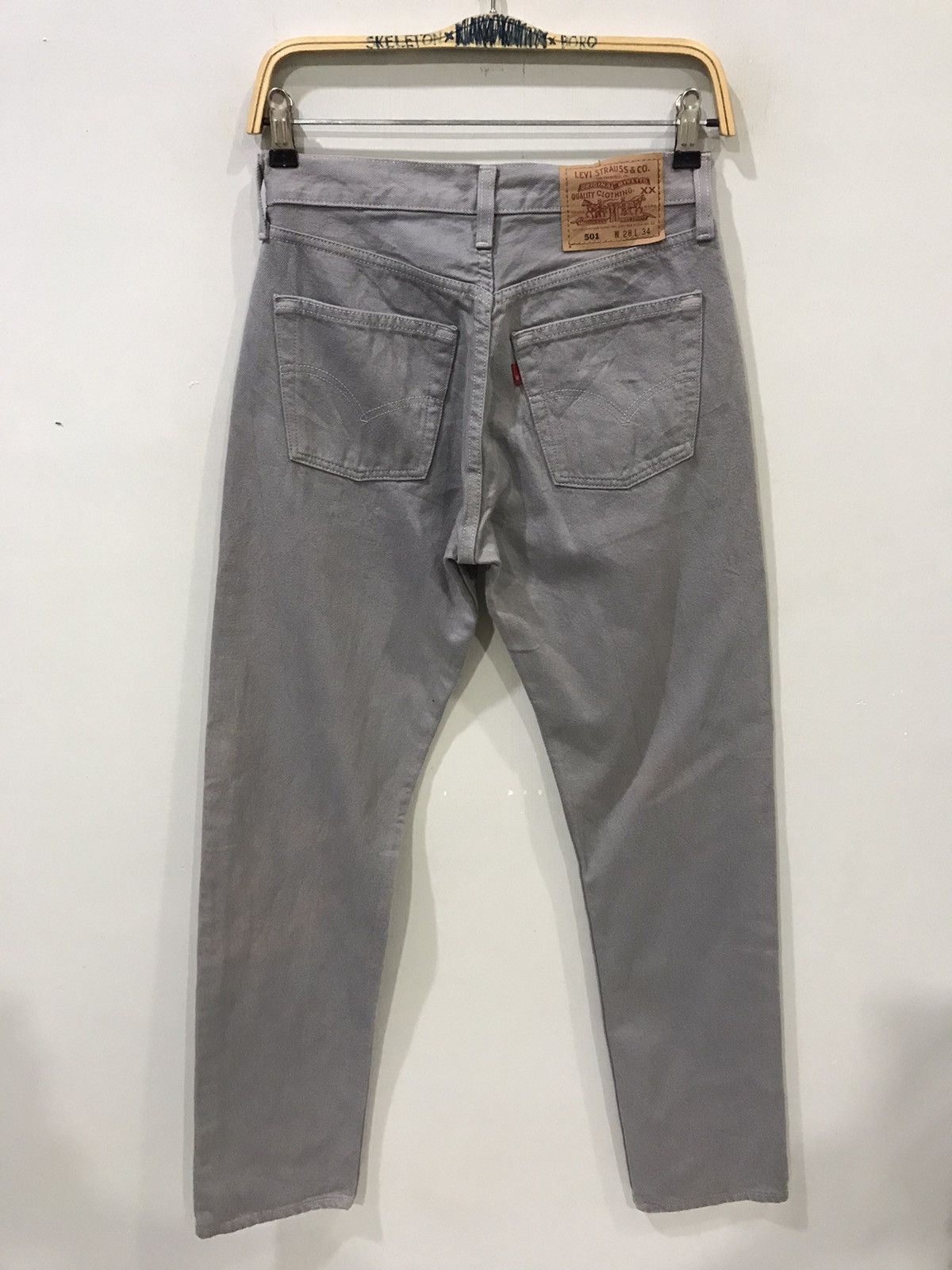 Levi's × Vintage 💥VINTAGE 90s💥Levis 501 Original Light Grey Denim Size US 26 / EU 42 - 12 Thumbnail