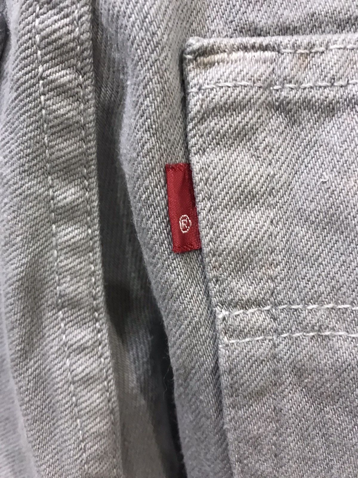 Levi's × Vintage 💥VINTAGE 90s💥Levis 501 Original Light Grey Denim Size US 26 / EU 42 - 11 Thumbnail
