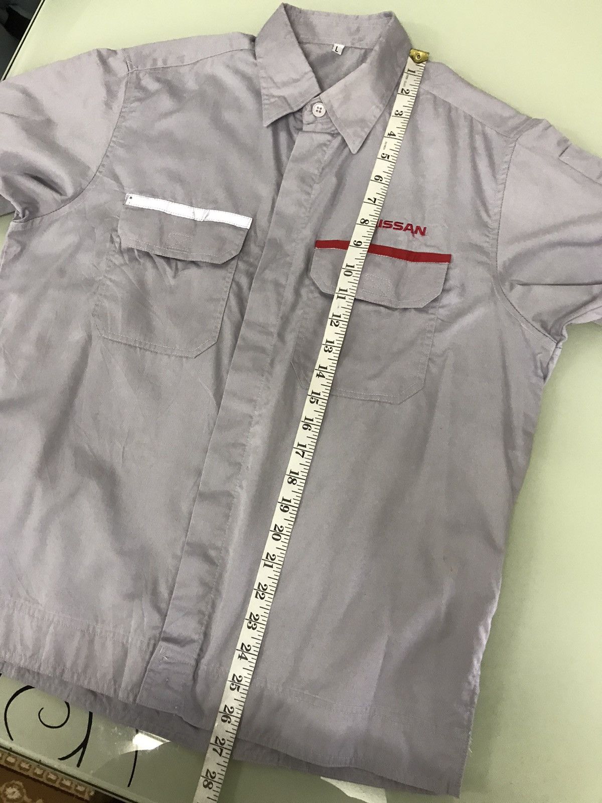 Japanese Brand Vintage Nissan Work Button Up Shirt Embroidery Logo Size US L / EU 52-54 / 3 - 18 Thumbnail
