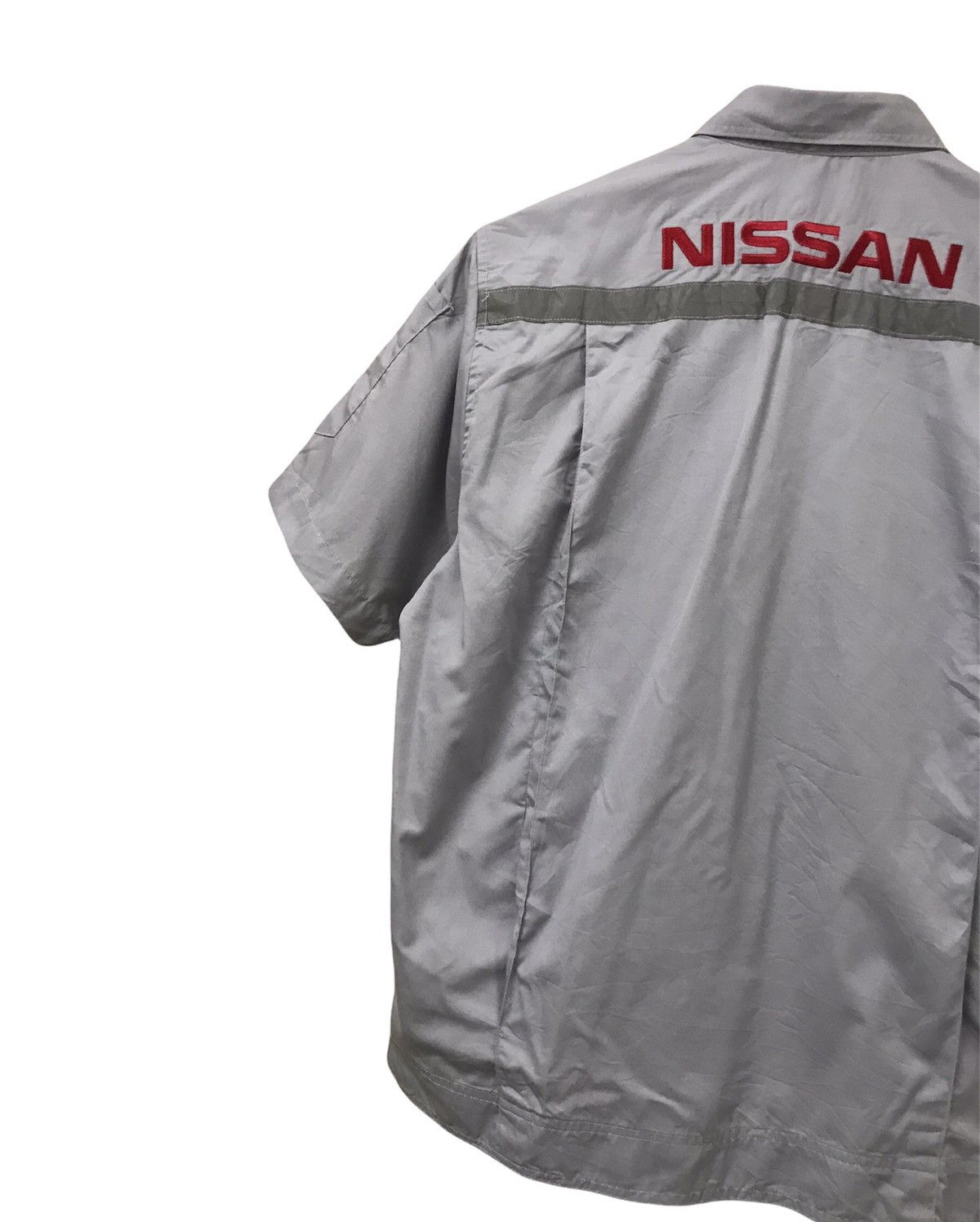 Japanese Brand Vintage Nissan Work Button Up Shirt Embroidery Logo Size US L / EU 52-54 / 3 - 4 Thumbnail