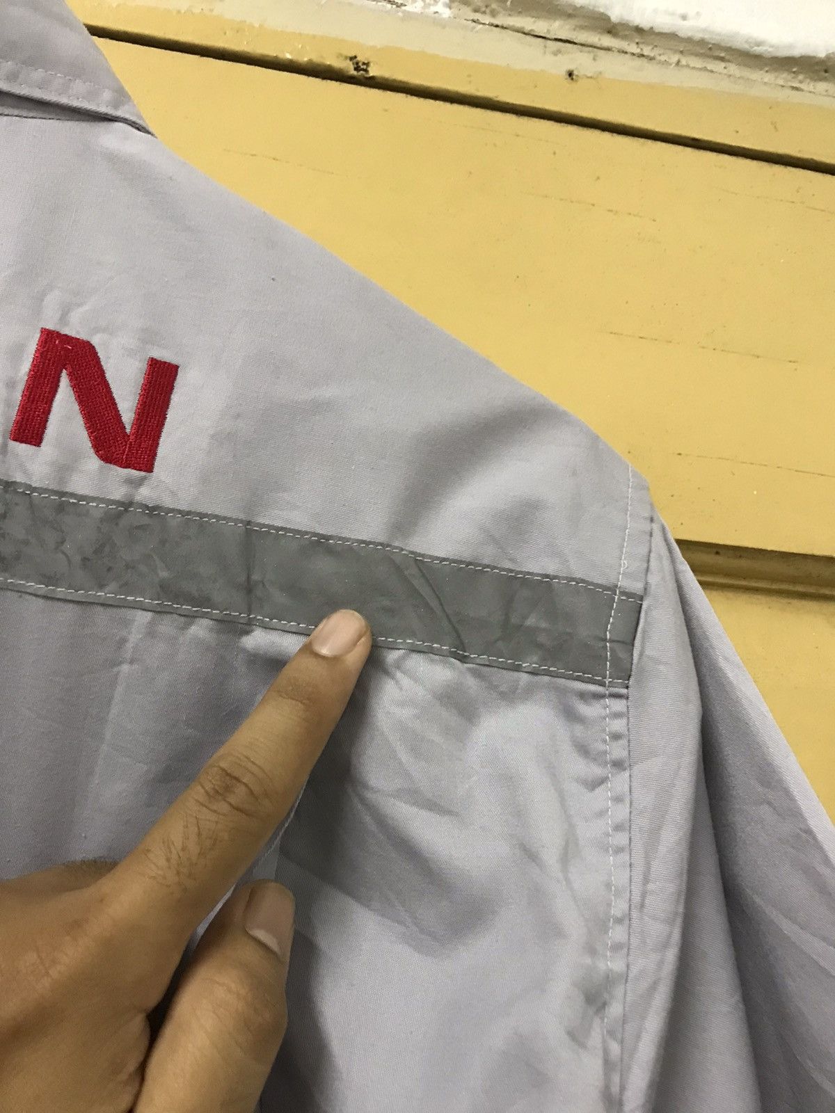 Japanese Brand Vintage Nissan Work Button Up Shirt Embroidery Logo Size US L / EU 52-54 / 3 - 13 Thumbnail
