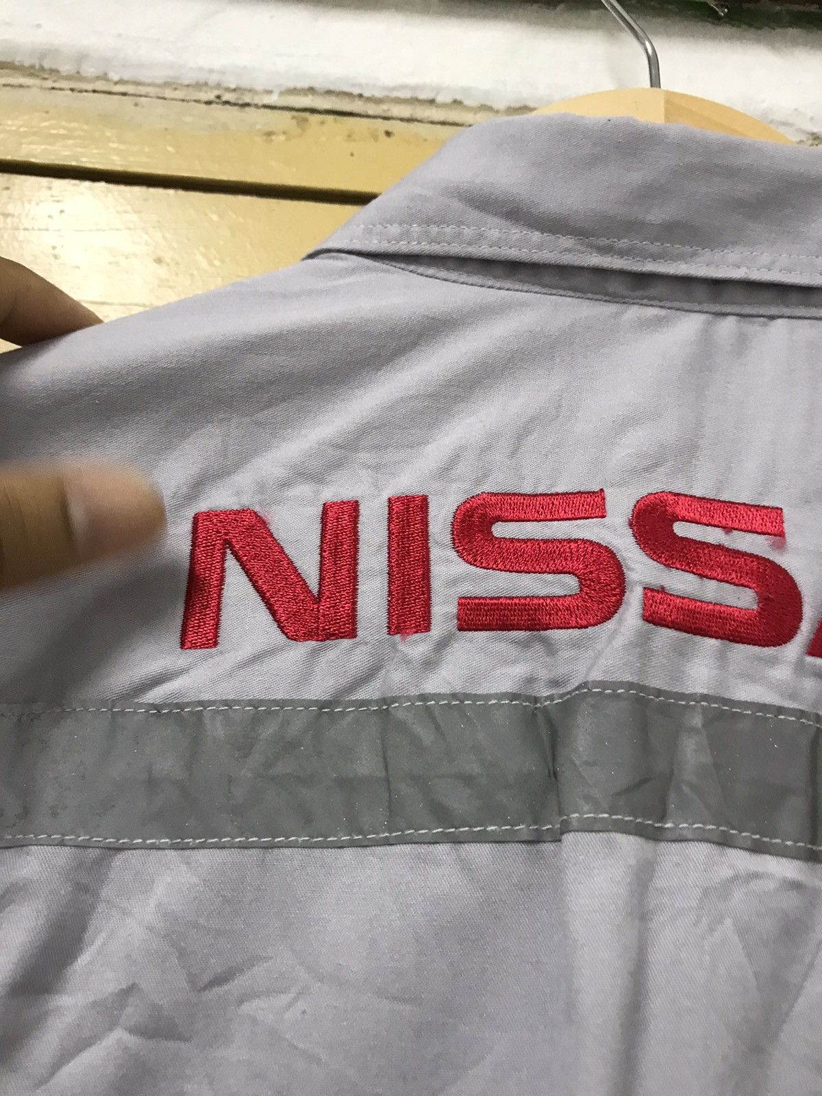 Japanese Brand Vintage Nissan Work Button Up Shirt Embroidery Logo Size US L / EU 52-54 / 3 - 14 Thumbnail