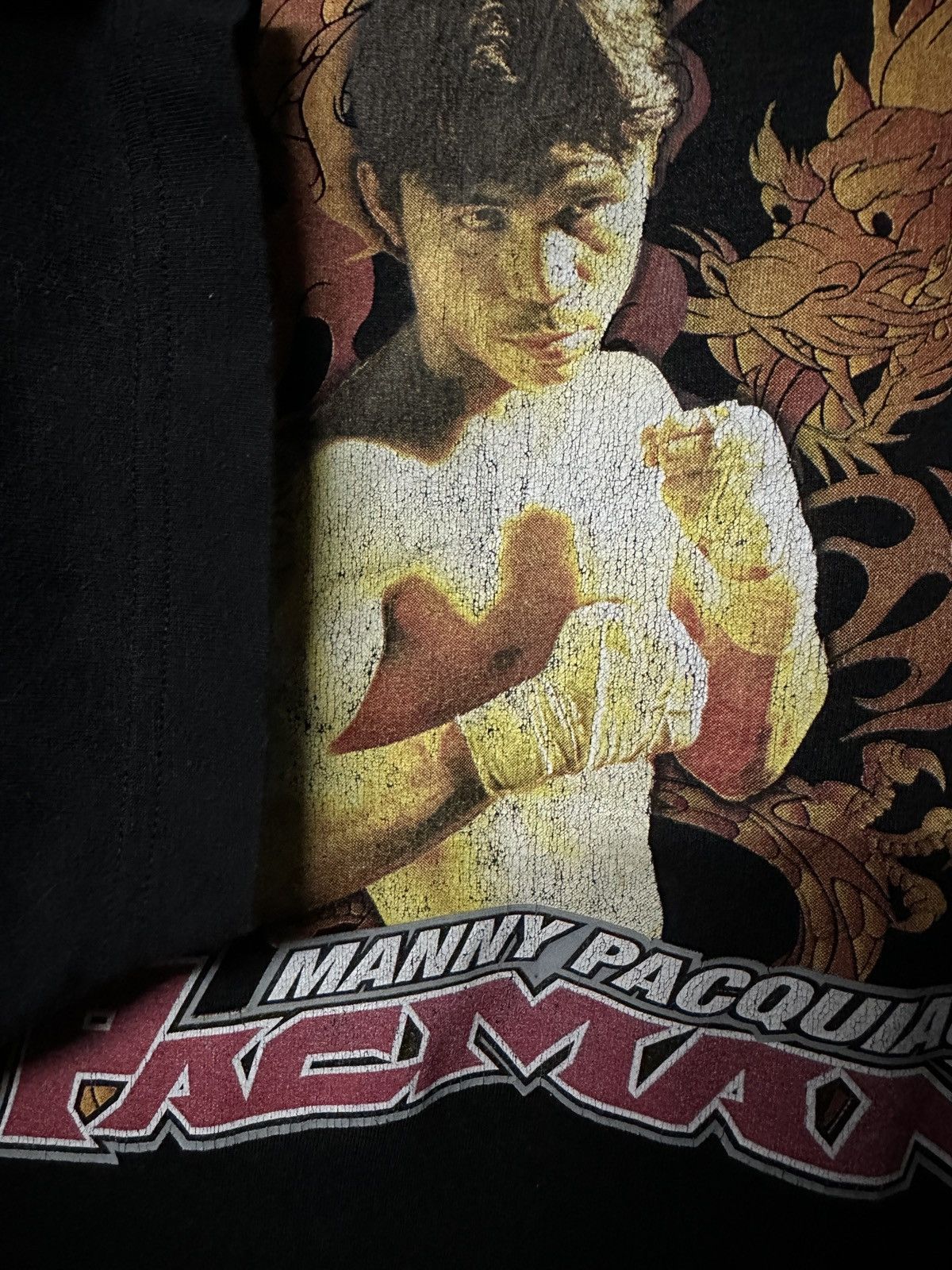 No Fear Vintage No Fear X Boxing Manny Pacquiao Pacman Faded Tee Size US XL / EU 56 / 4 - 4 Thumbnail