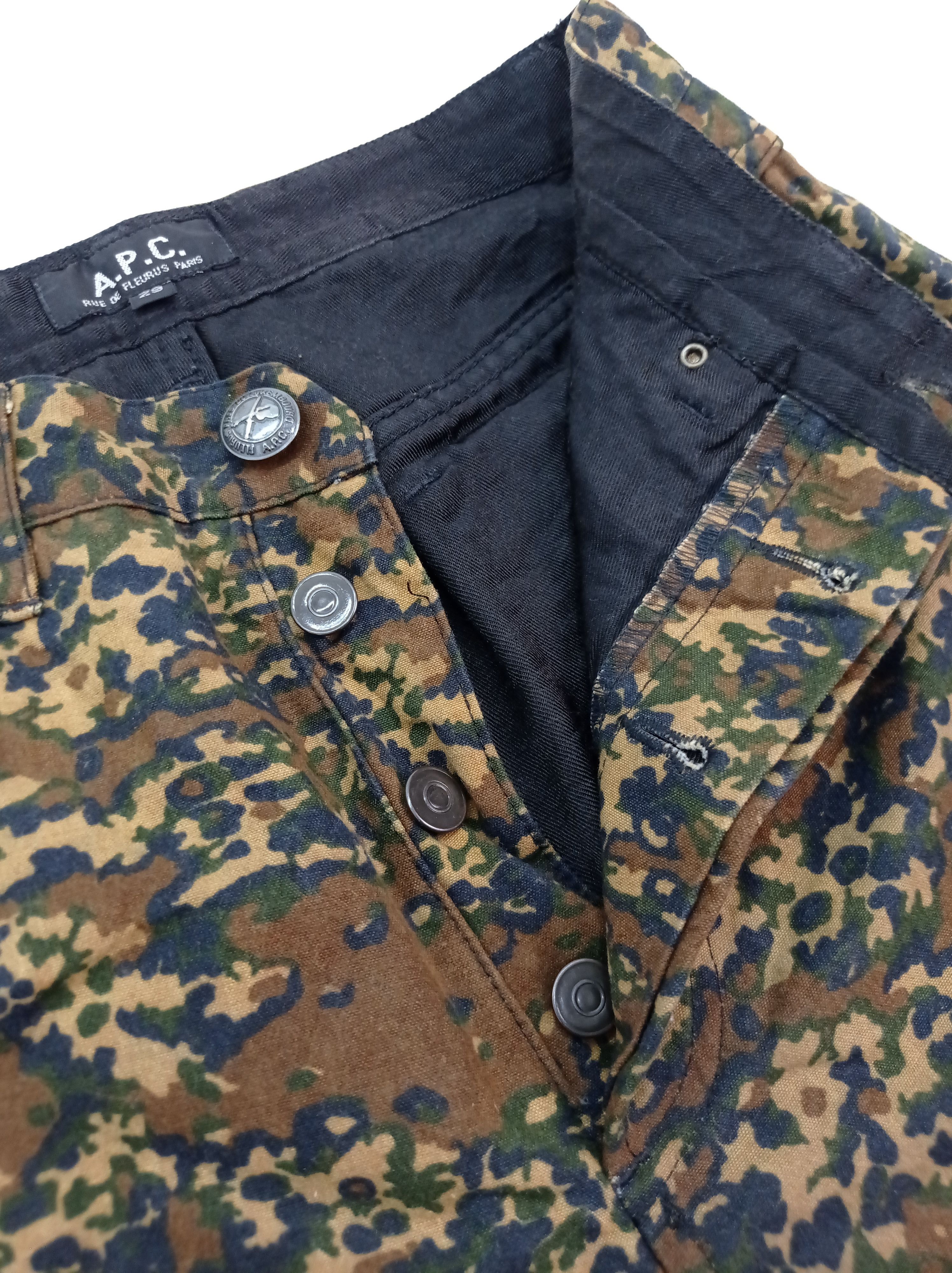 A.P.C. 🔥Vintage A.P.C Camo Pants Size US 26 / EU 42 - 4 Thumbnail