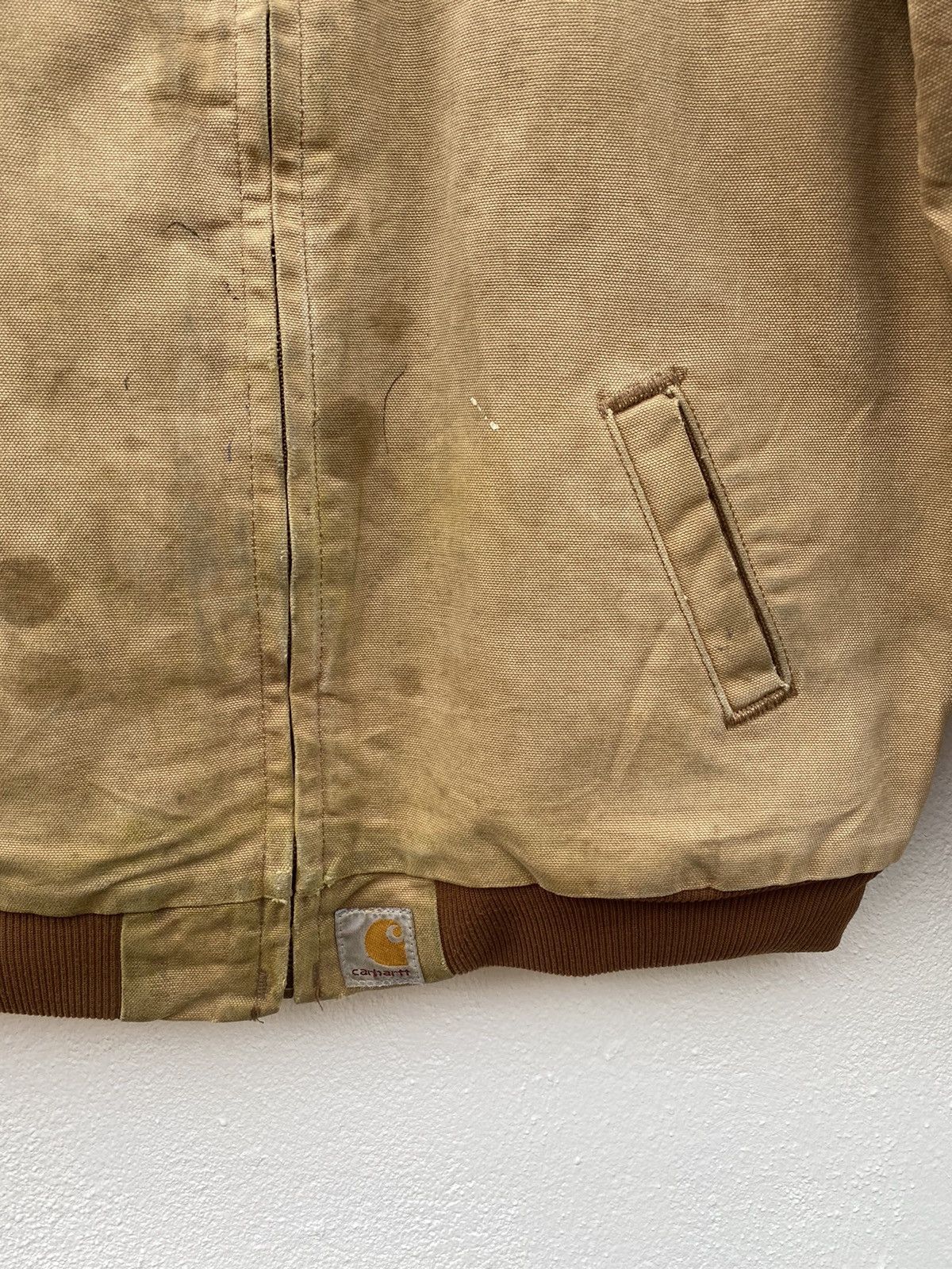 Carhartt Vintage Carhartt canvas worker distressed jacket Size US S / EU 44-46 / 1 - 6 Thumbnail