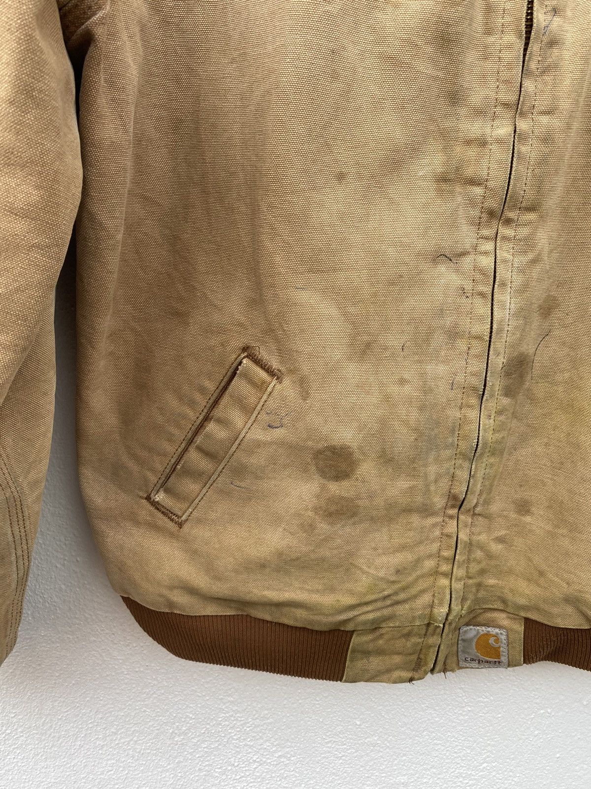 Carhartt Vintage Carhartt canvas worker distressed jacket Size US S / EU 44-46 / 1 - 7 Thumbnail