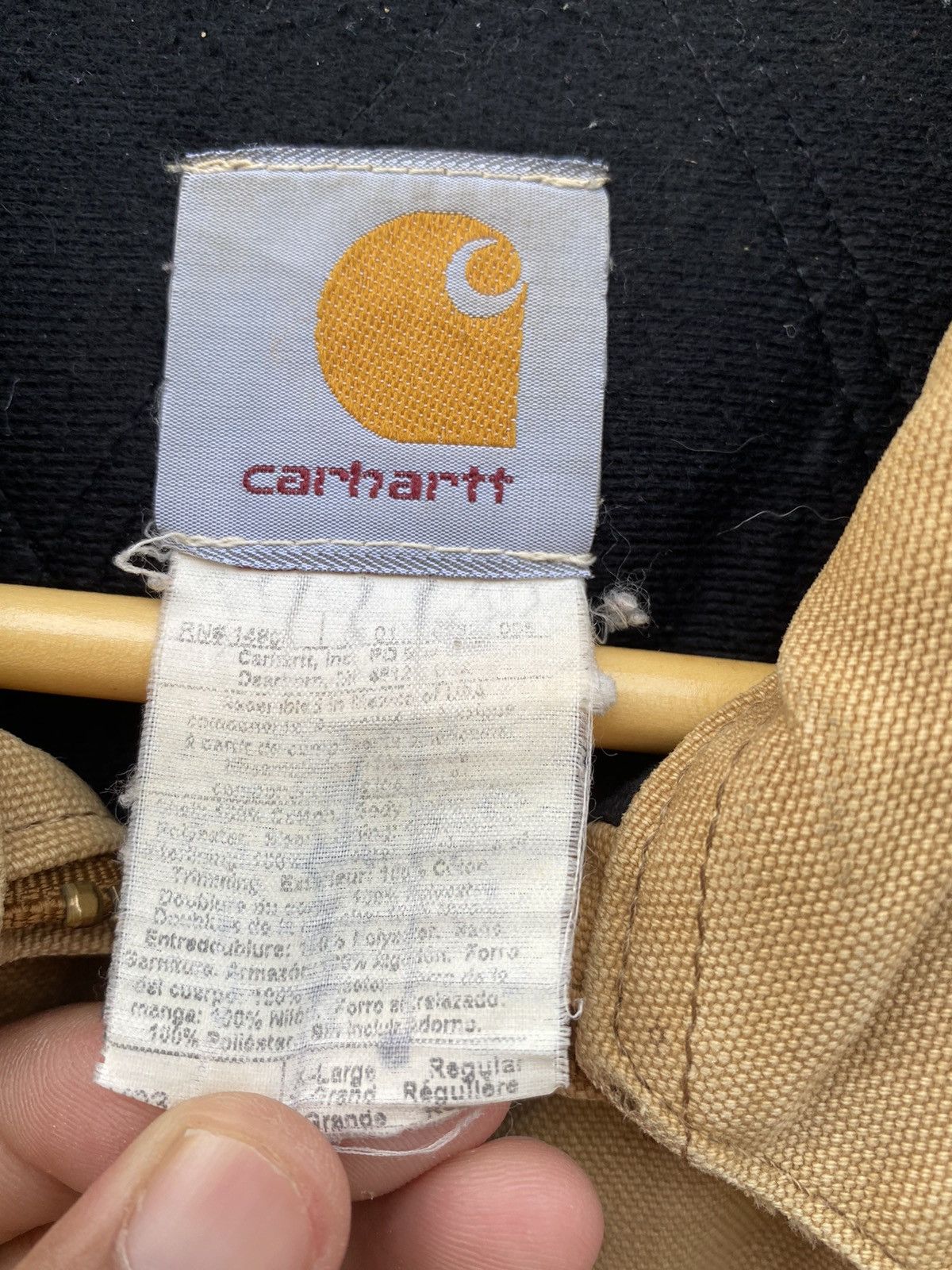Carhartt Vintage Carhartt canvas worker distressed jacket Size US S / EU 44-46 / 1 - 13 Thumbnail