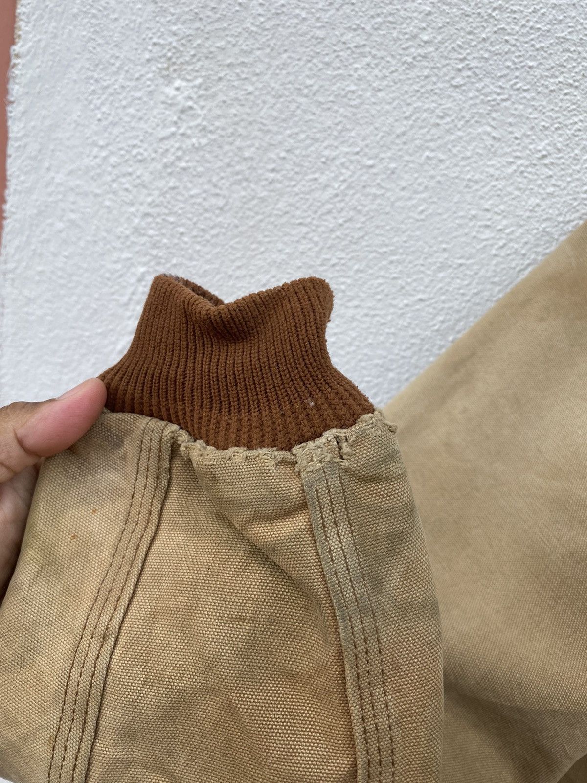 Carhartt Vintage Carhartt canvas worker distressed jacket Size US S / EU 44-46 / 1 - 9 Thumbnail