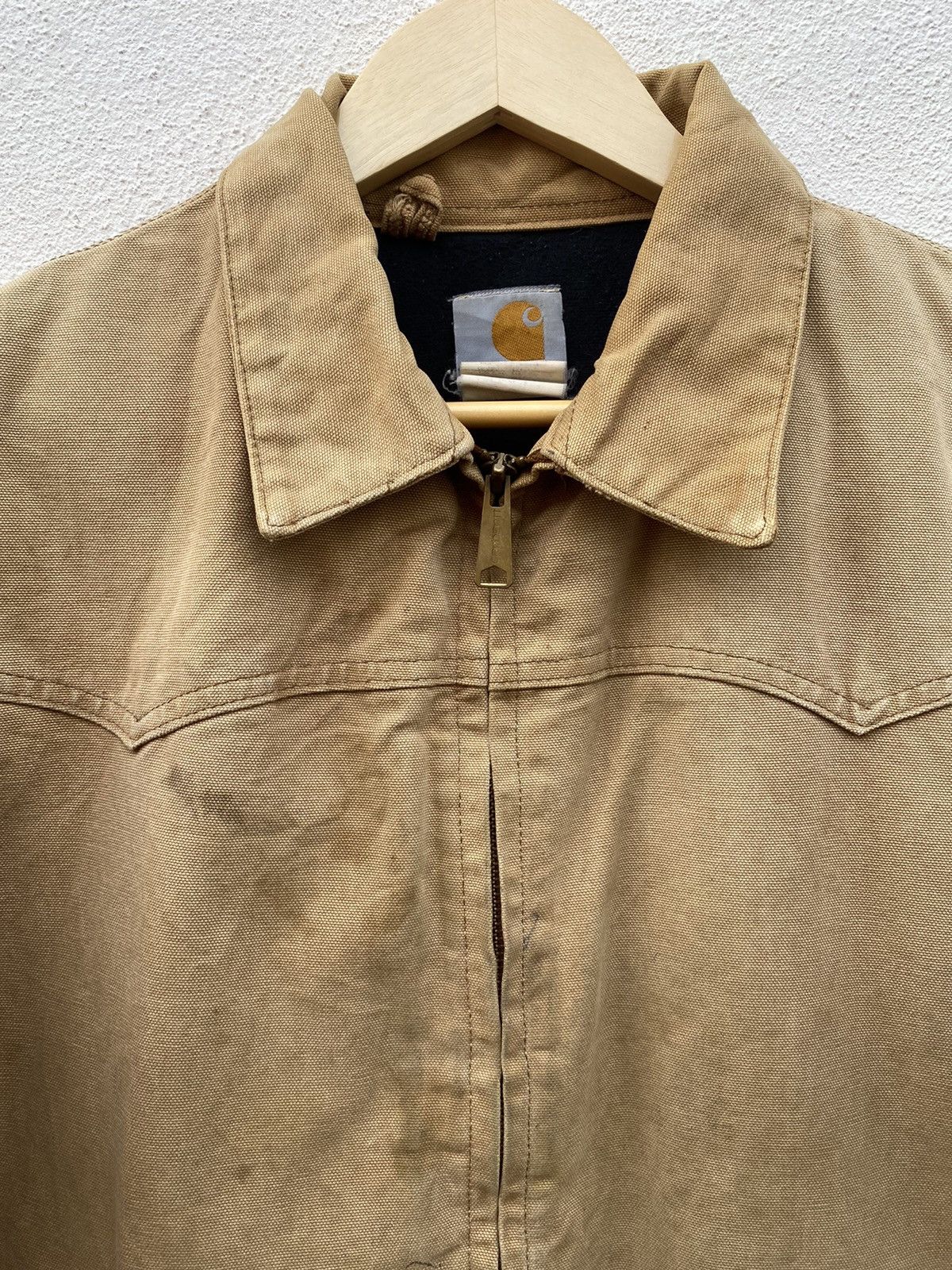Carhartt Vintage Carhartt canvas worker distressed jacket Size US S / EU 44-46 / 1 - 5 Thumbnail