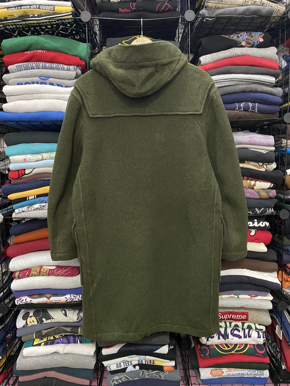 Gloverall GLOVERALL PEACOAT GREEN MEN’S JACKET Size US M / EU 48-50 / 2 - 3 Thumbnail