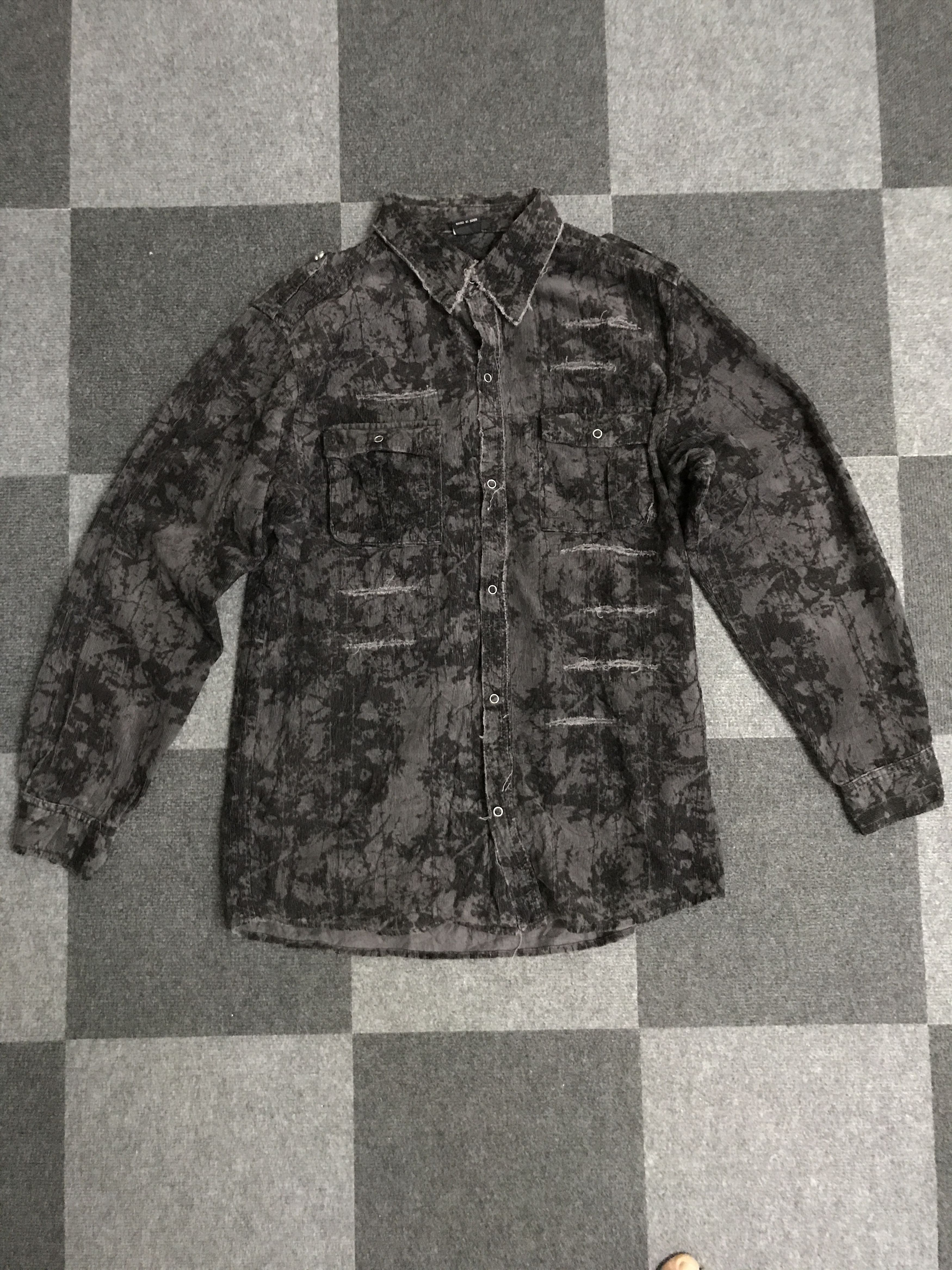 Japanese Brand × Seditionaries BUS14 BADGER Seditionaries Punk Gothic Distressed Shirt Size US XL / EU 56 / 4 - 1 Thumbnail