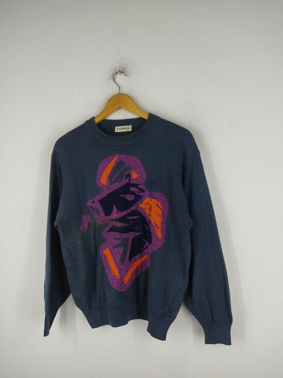 Japanese Brand × Vintage Vintage Totempole Knit Sweatshirt Size US M / EU 48-50 / 2 - 1 Thumbnail