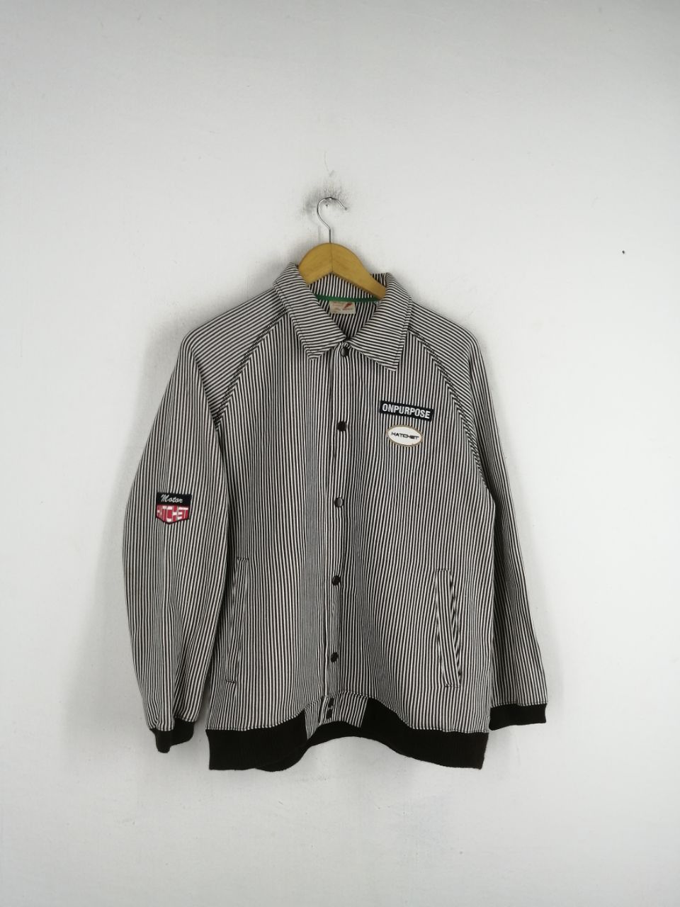 Japanese Brand × Vintage Vintage Stripe Sportswear Jacket Size US M / EU 48-50 / 2 - 2 Thumbnail