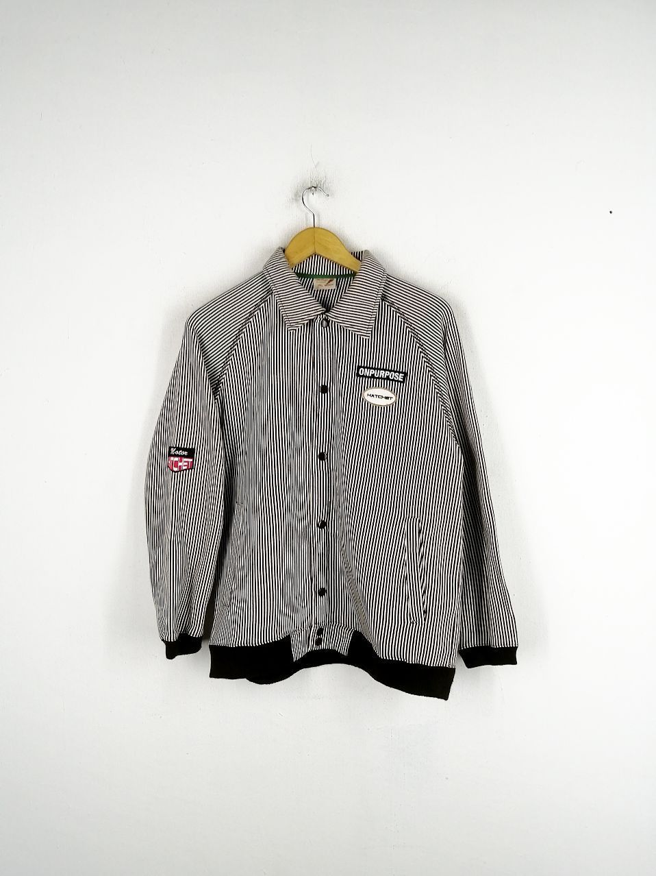 Japanese Brand × Vintage Vintage Stripe Sportswear Jacket Size US M / EU 48-50 / 2 - 1 Thumbnail